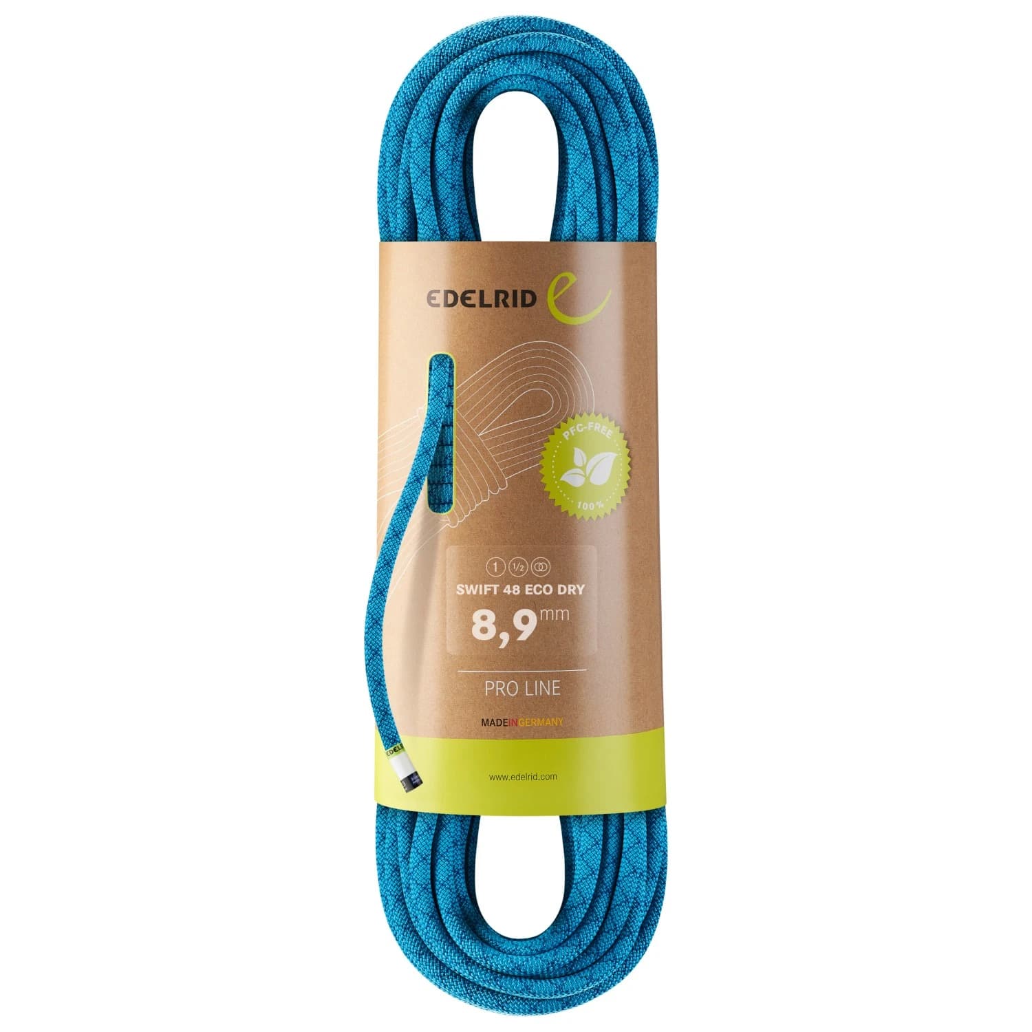 Единично въже Edelrid Swift 48 Eco Dry 8,9 Single rope - Icemint