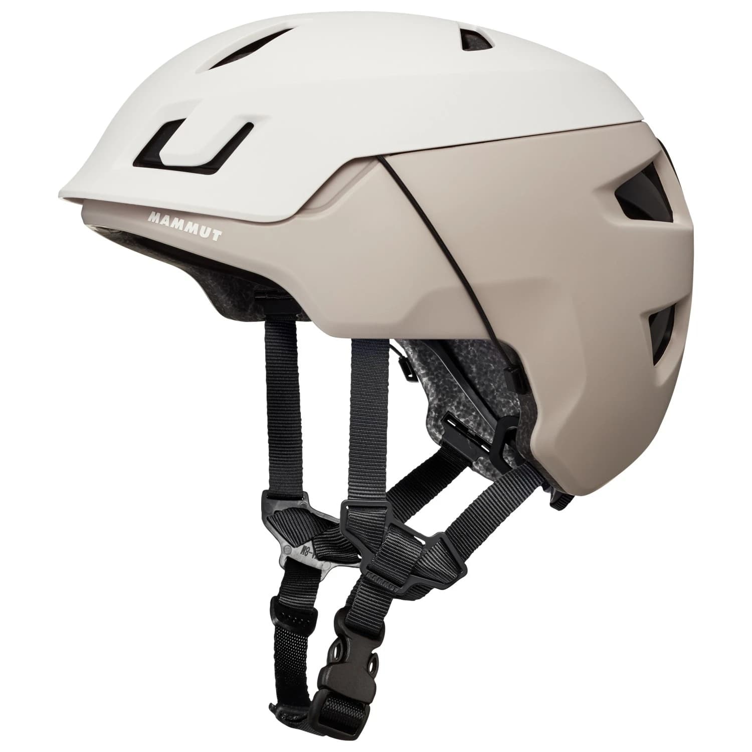 Хибридна каска Mammut Haute Route Helmet Climbing helmet - White / Savannah
