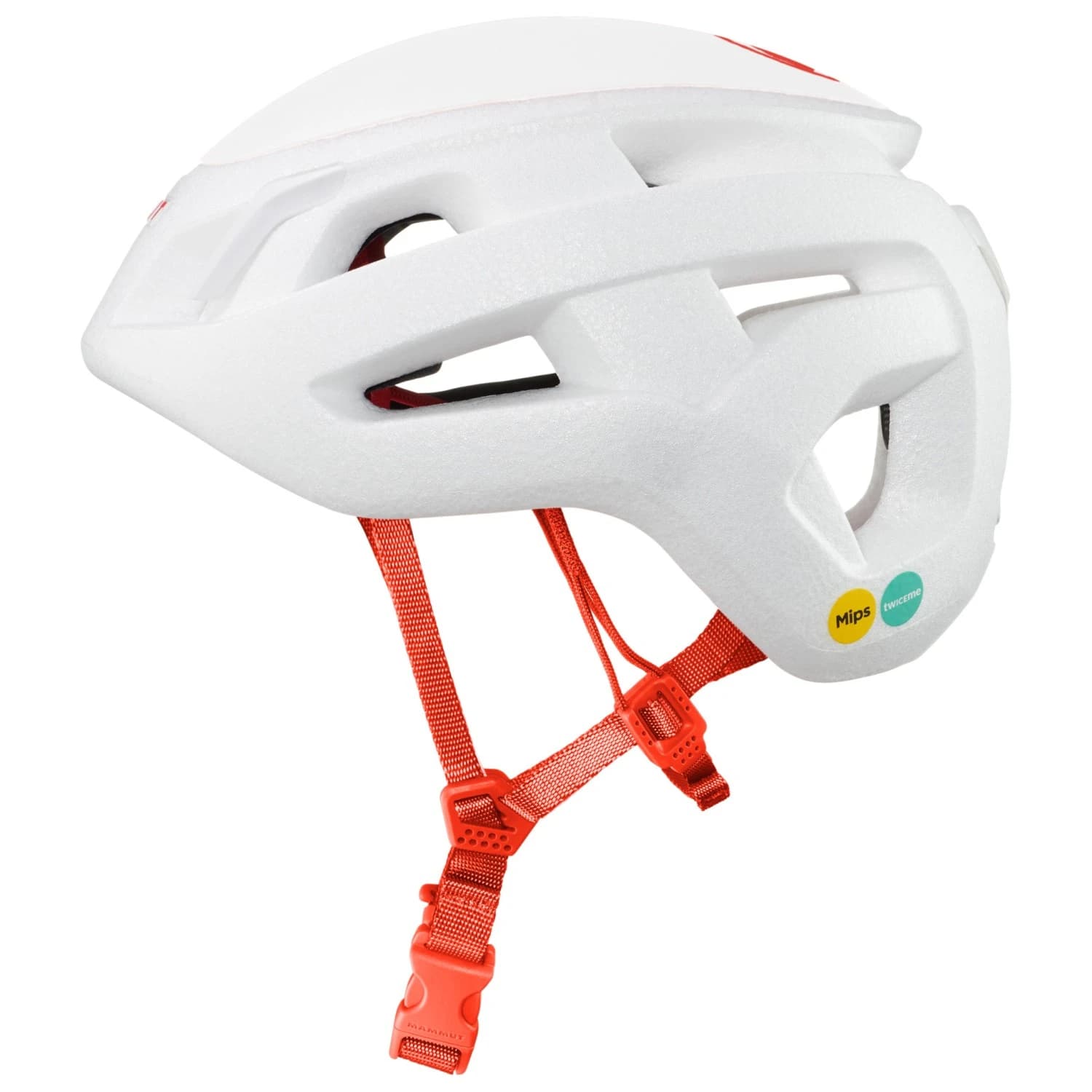 Каска от пяна Mammut Wall Rider MIPS Twiceme 2.0 Helmet Climbing helmet - White / Mammut Red