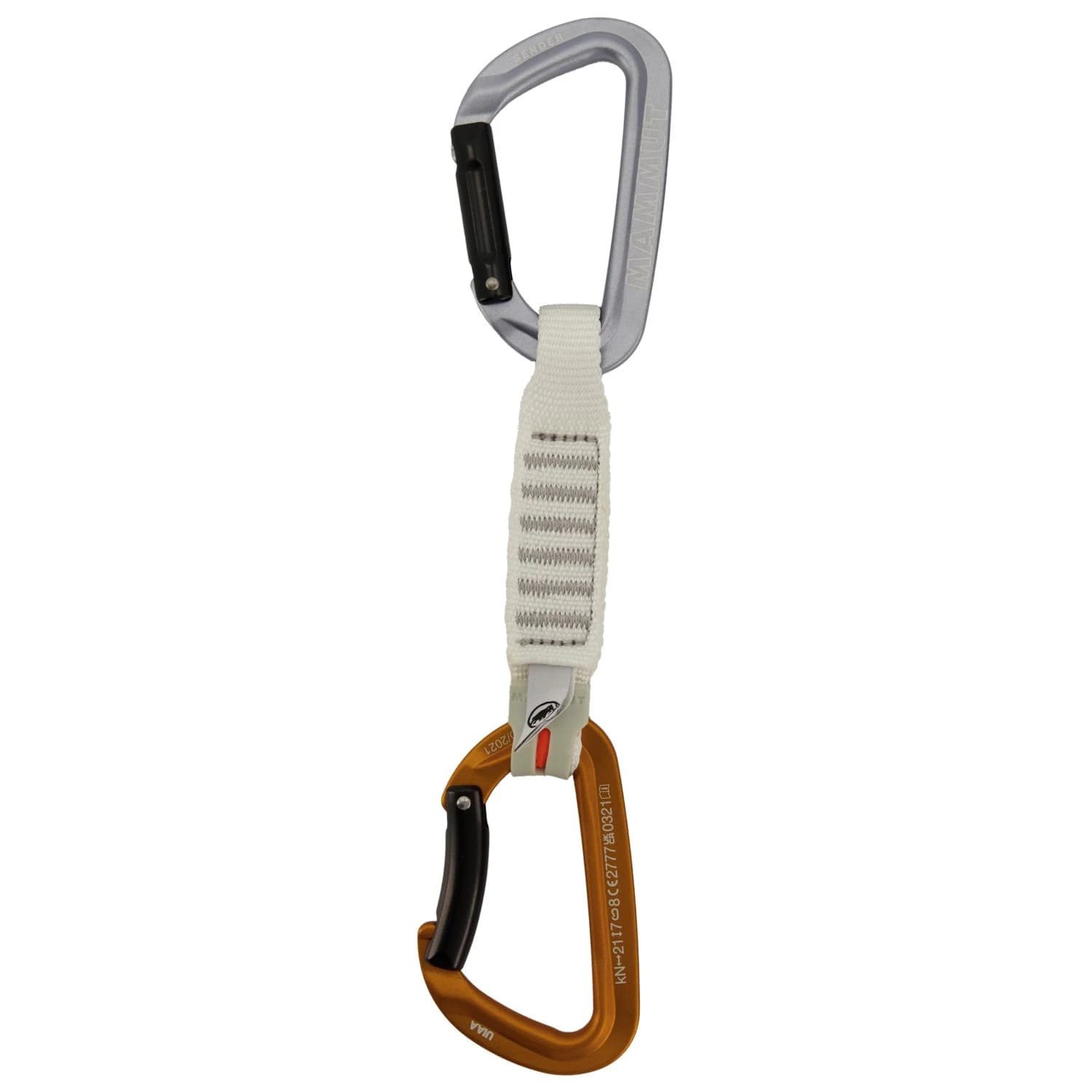 Експрес (Quickdraw) Mammut Sender Keylock Quickdraws - Light Grey / Gold II