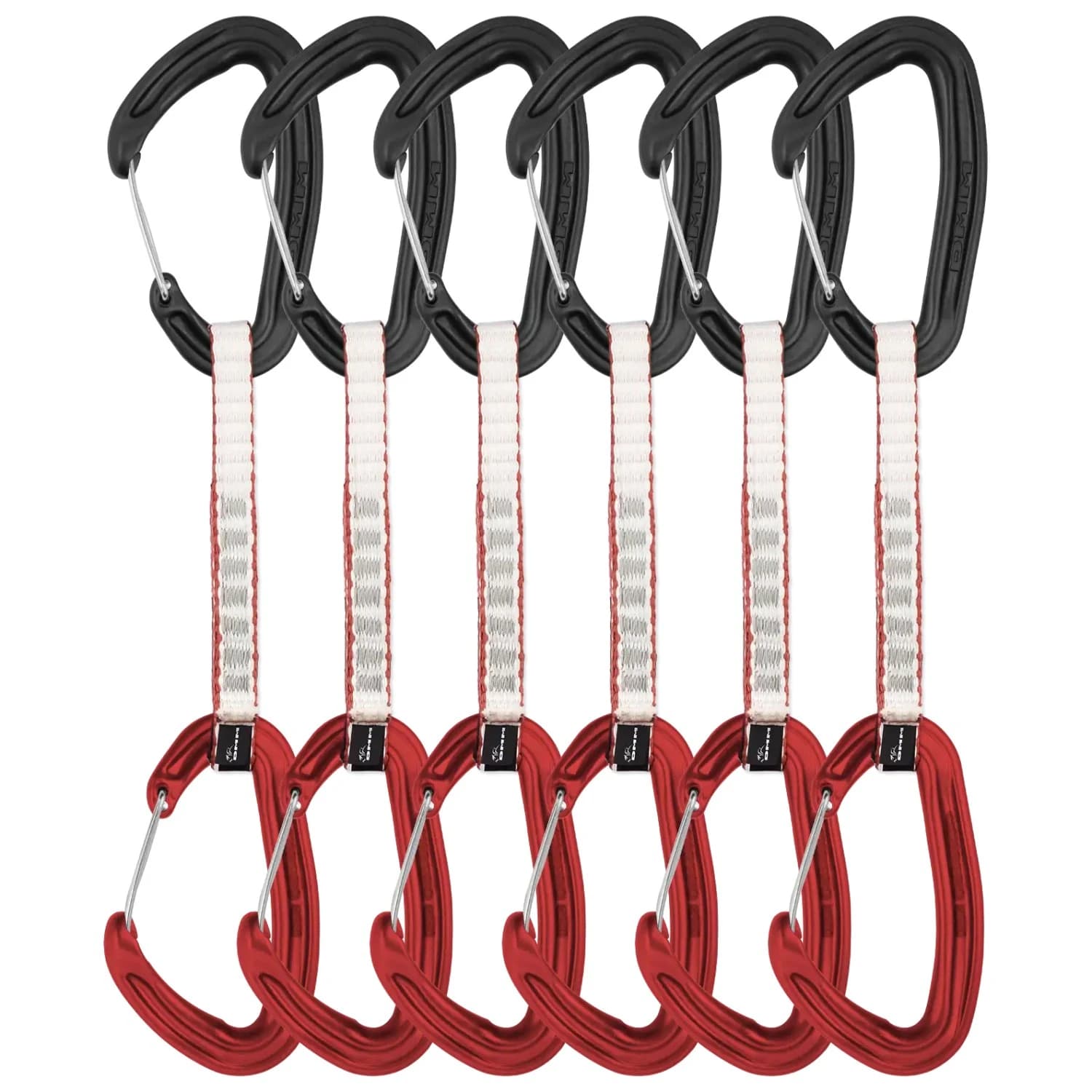 Експрес (Quickdraw) DMM Alpha Wire Quickdraw 6 Pack Quickdraw - Matt Grey / Red