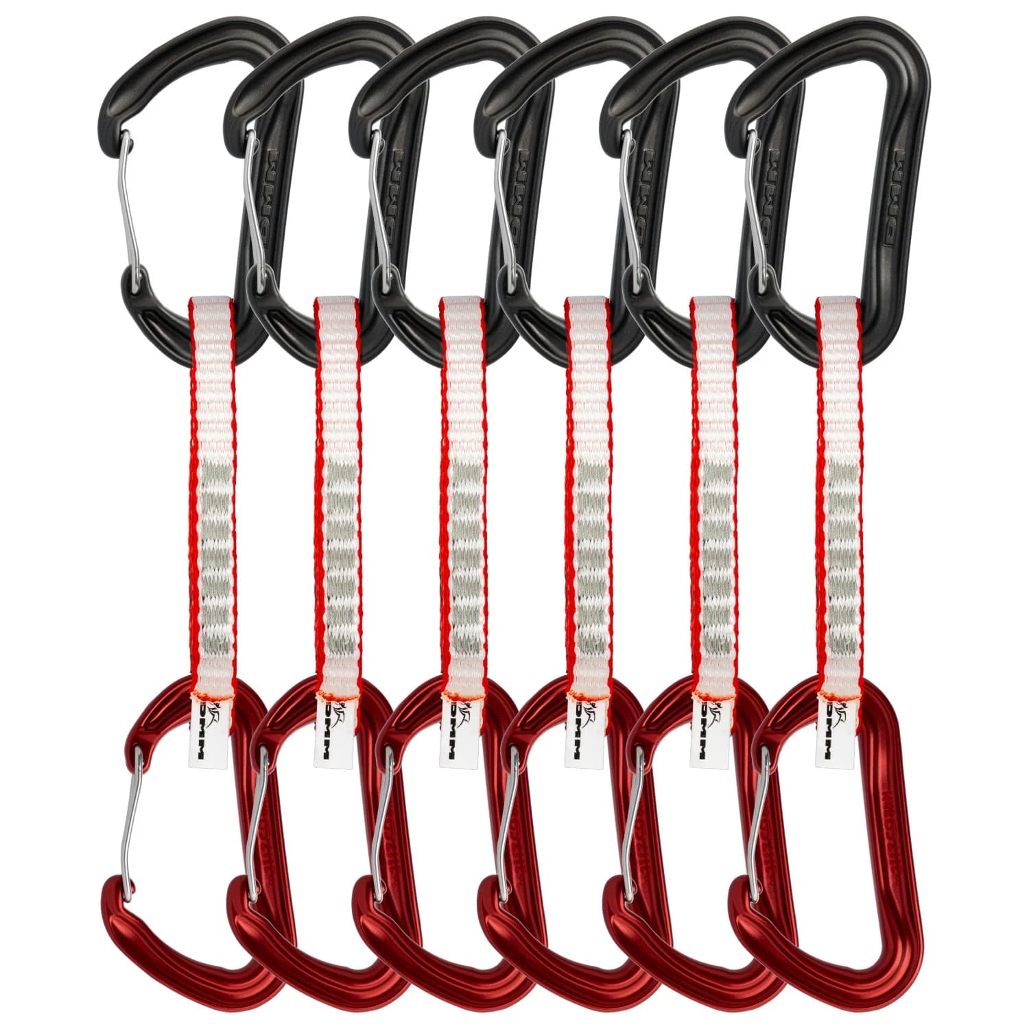 Експрес (Quickdraw) DMM Phantom Wire Quickdraw 6 Pack Quickdraw - Matt Grey / Red