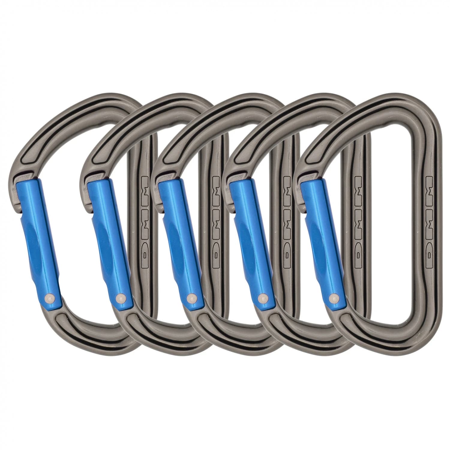 Карабинер с щифт Dmm Shadow Snapgate carabiner - Titanium / Blue