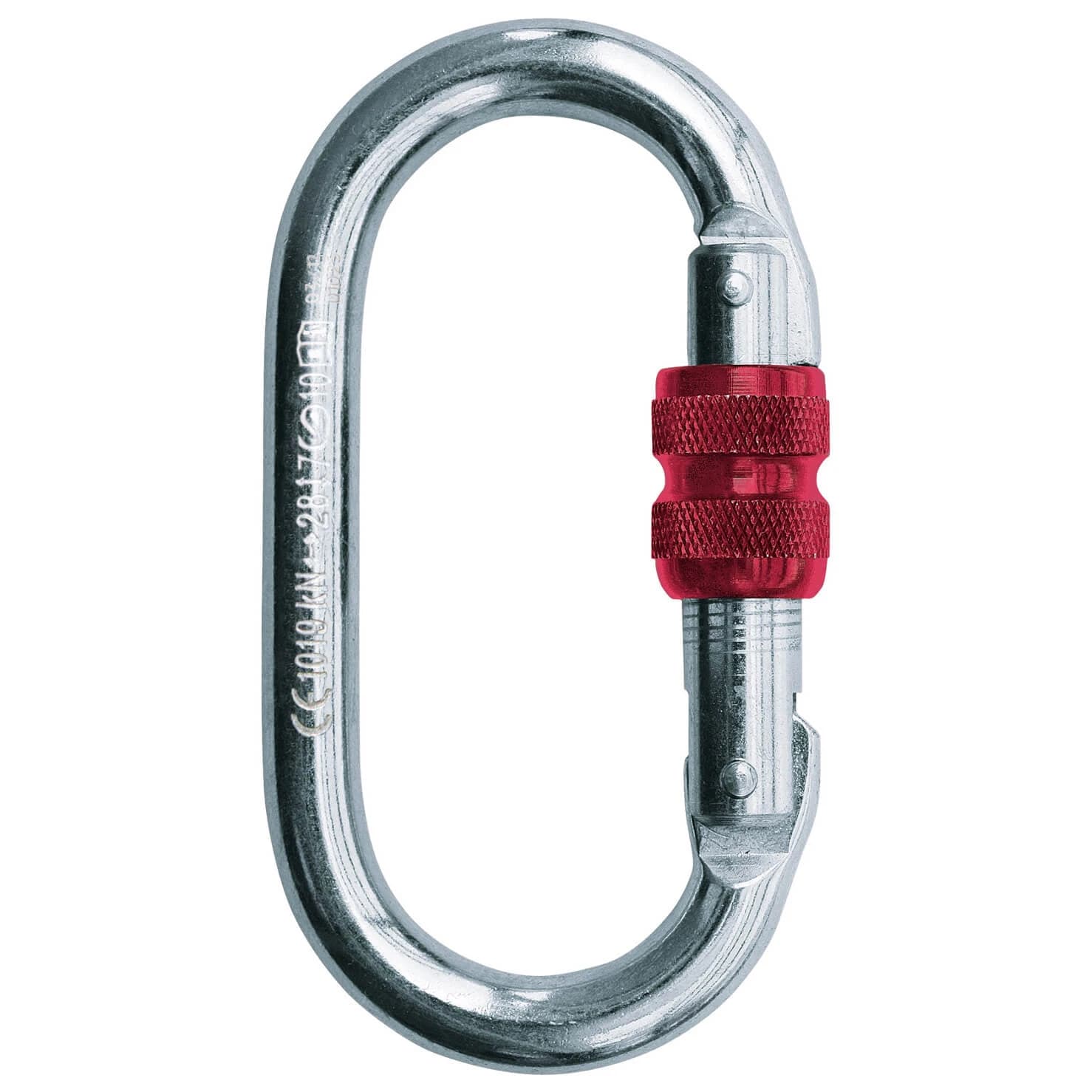 Стоманен карабинер C.A.M.P. Steel Oval Lock -Stahlkarabiner Steel carabiner - Silver / Red