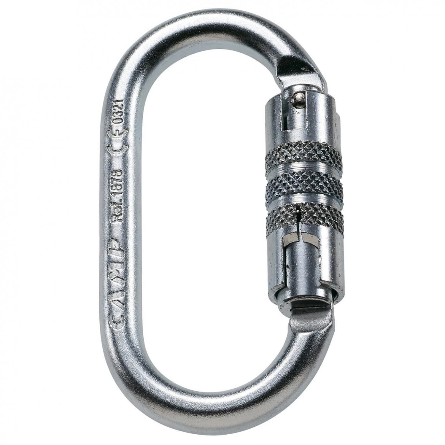 Стоманен карабинер C.A.M.P. Steel Oval 2 Lock -Stahlkarabiner Steel carabiner - Silver