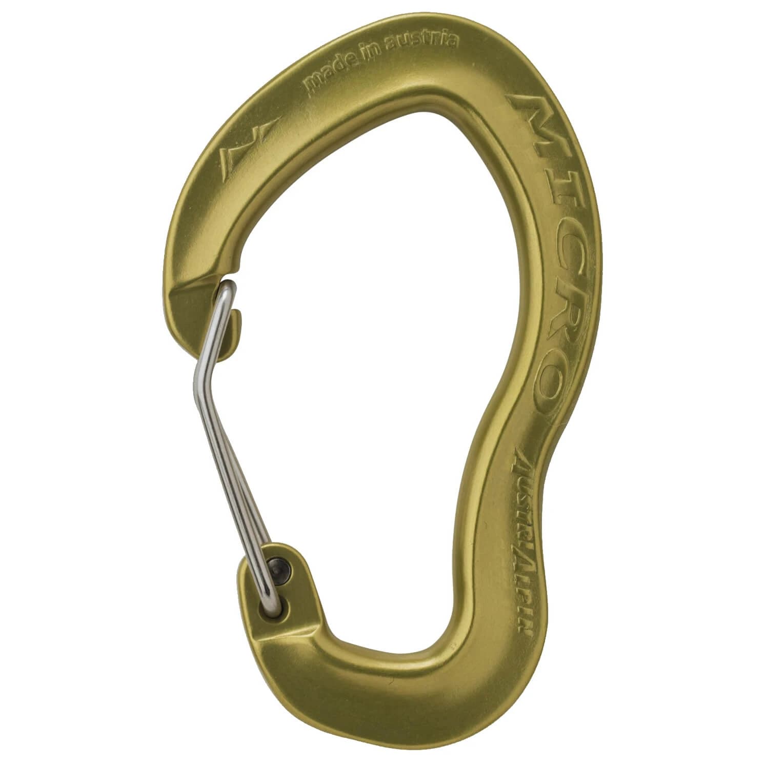 Карабинер с щифт Austrialpin Micro Colors Wire Snapgate carabiner - Yellow Anodized