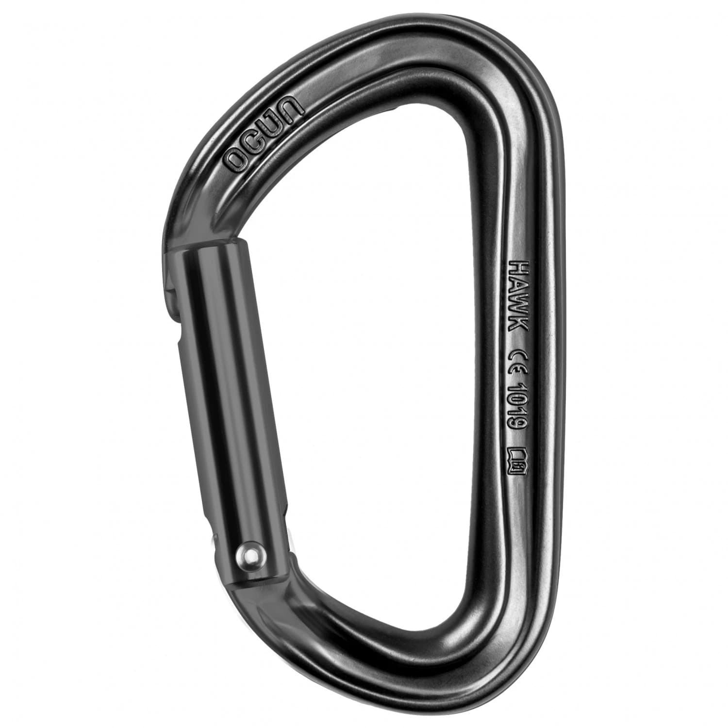 Карабинер с щифт Ocun Hawk Straight Snapgate carabiner - Anthracite / Anthracite