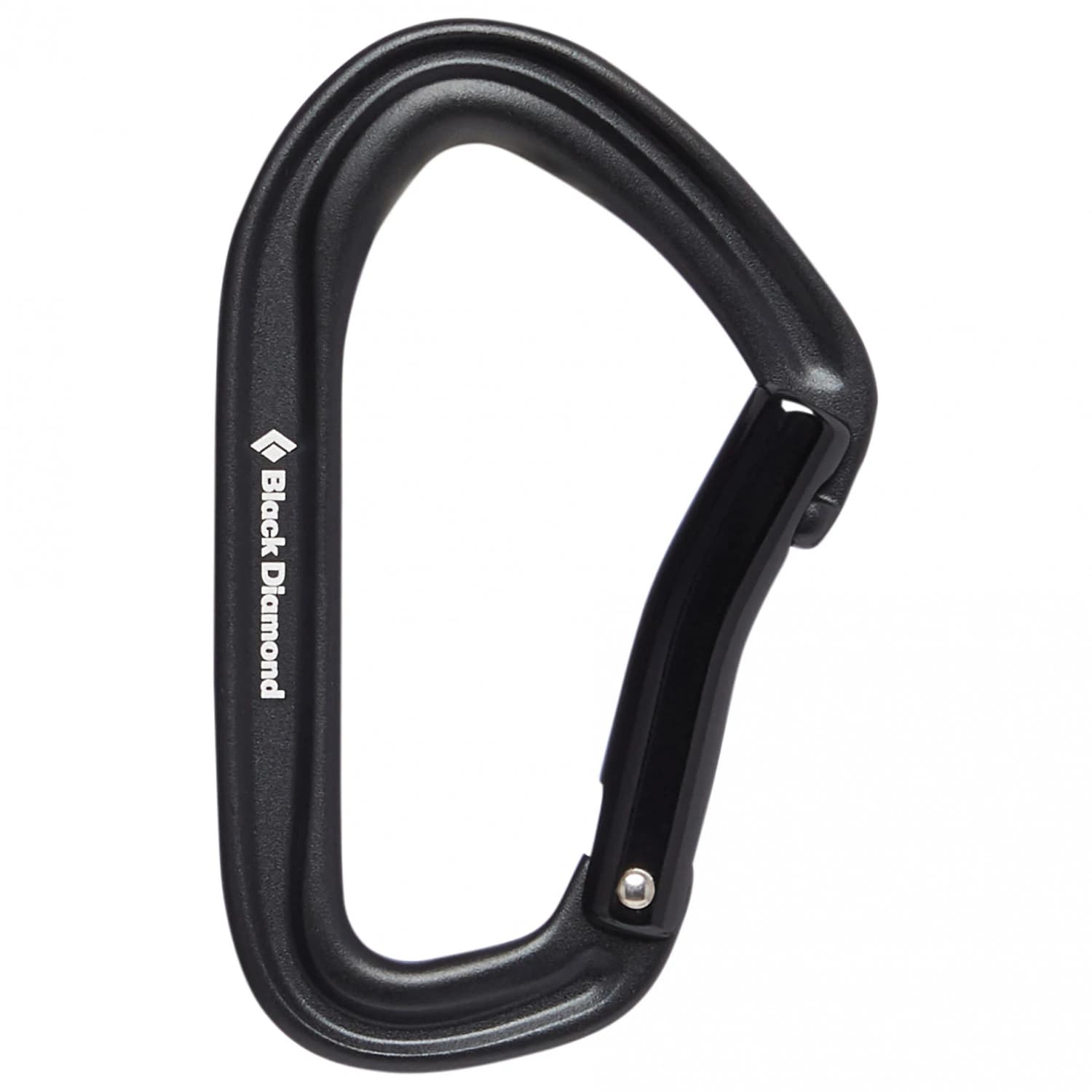 Карабинер с щифт Black diamond Hotforge Bent Gate Snapgate carabiner - Black