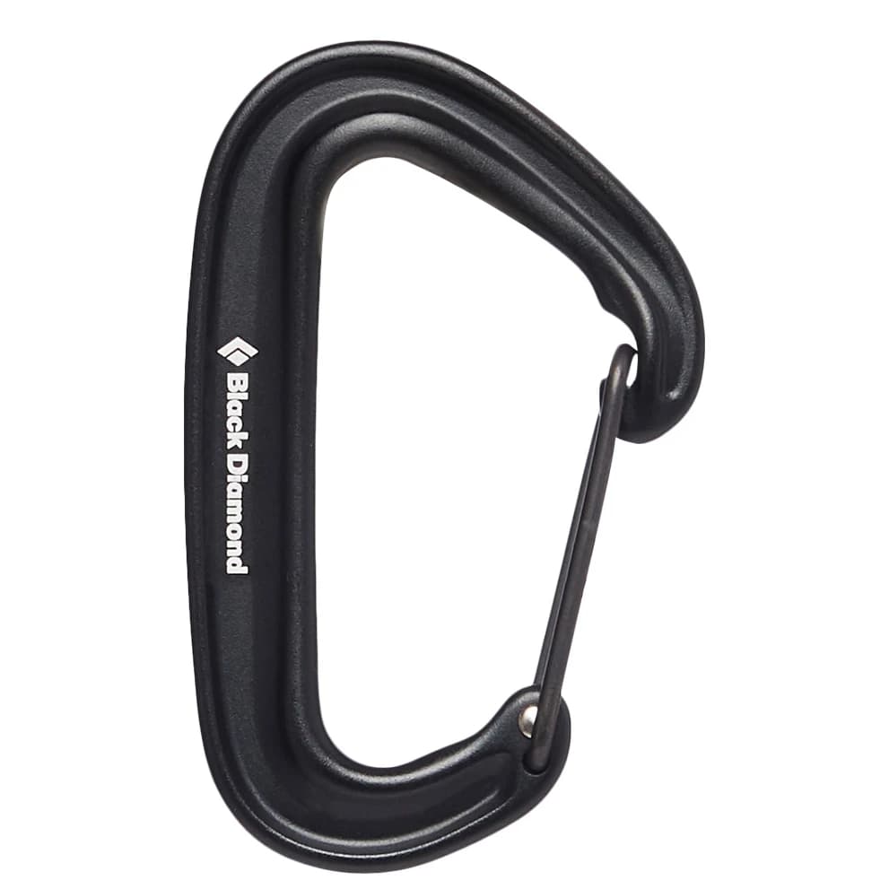 Карабинер с щифт Black diamond Miniwire Carabiner Snapgate carabiner - Black