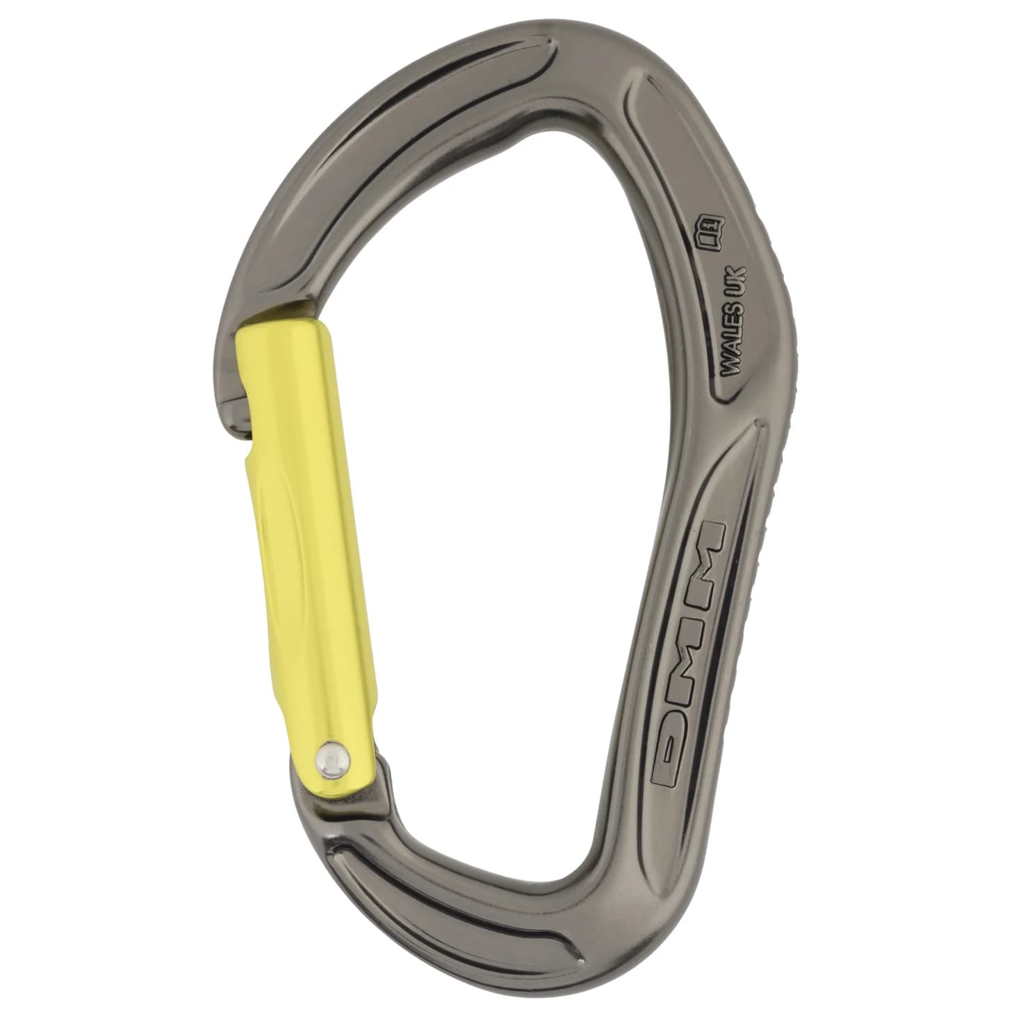Карабинер с щифт Dmm Alpha Sport Straight Gate Snapgate carabiner - Titanium / Lime