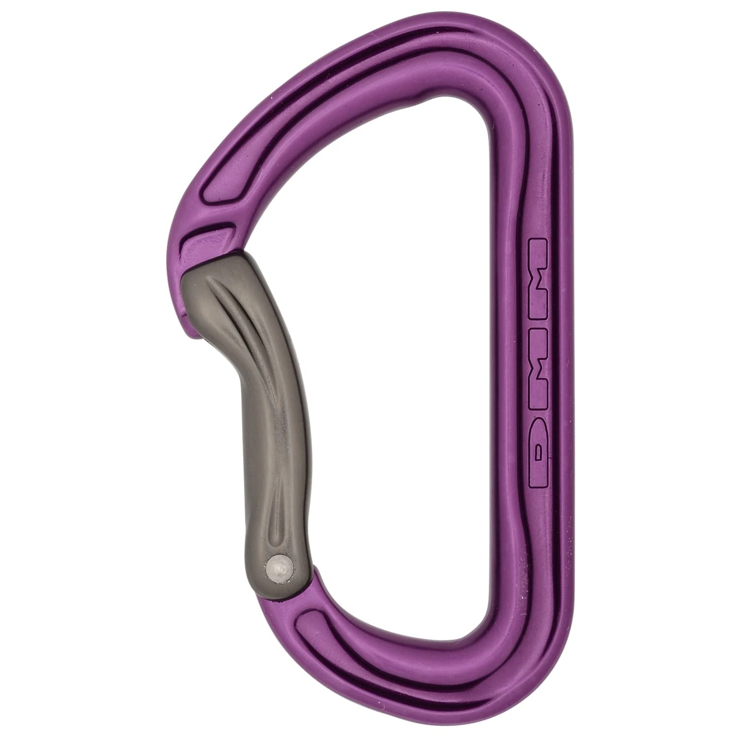 Карабинер с щифт Dmm Shadow Bent Gate Snapgate carabiner - Titanium / Purple