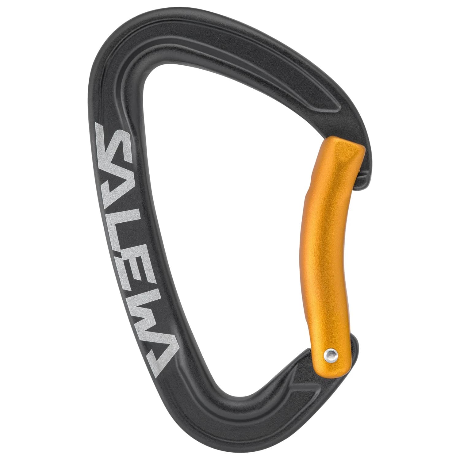 Карабинер с щифт Salewa Ortles Bent Carabiner Snapgate carabiner - Black / Orange