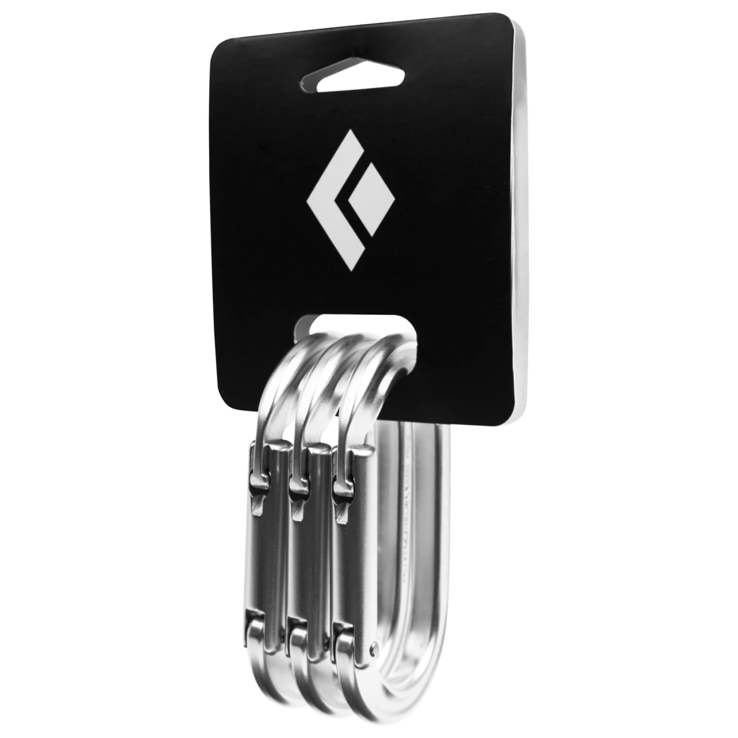 Карабинер с щифт Black diamond Oval Keylock Carabiner 3-Pack Snapgate carabiner - Polished