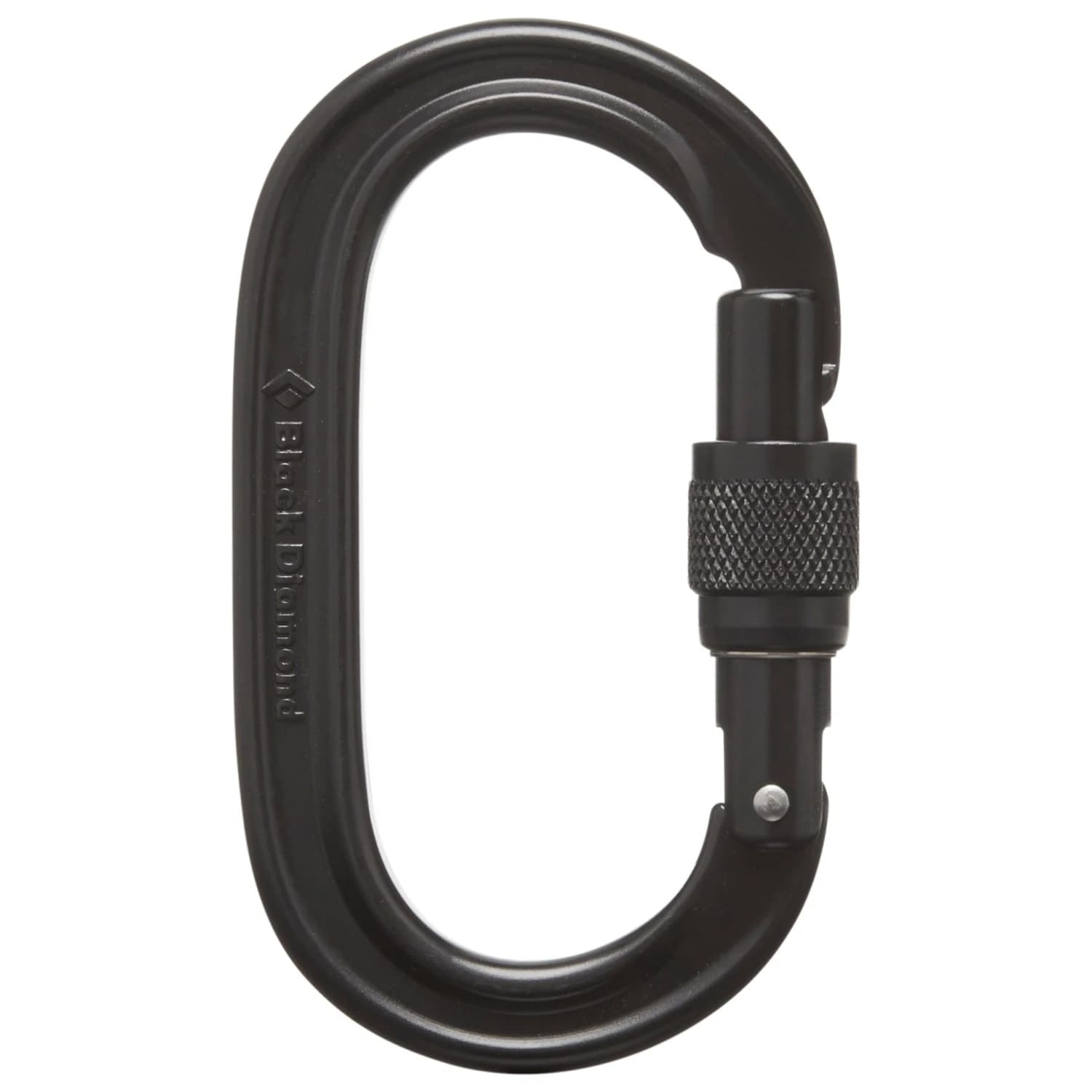 Карабинер с щифт Black diamond Oval Keylock Screwgate Carabiner Screwgate carabiner - Black