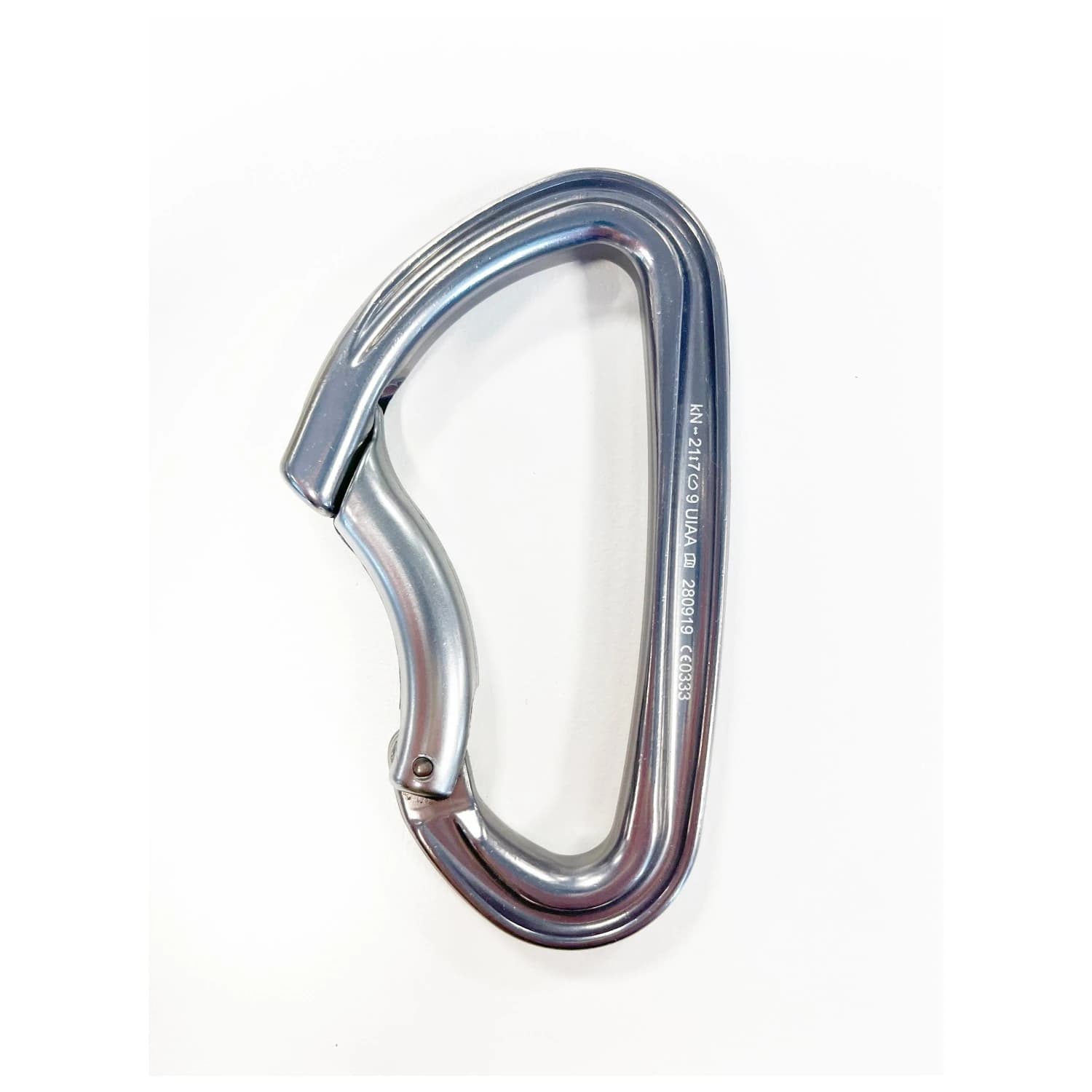 Карабинер с щифт Simond Carabiner Spider Bent Snapgate carabiner - Grey