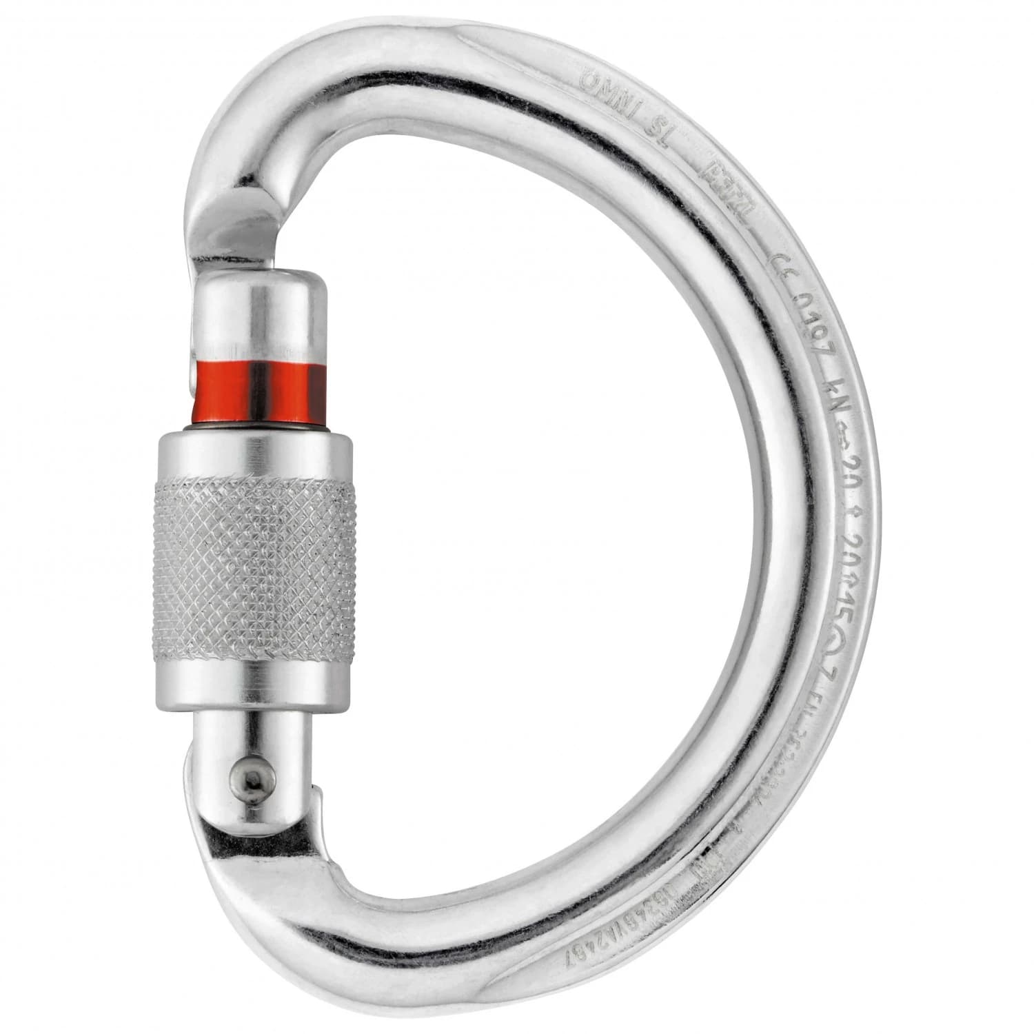 Винтов карабинер Petzl Omni Screw-Lock Screwgate carabiner - Silver