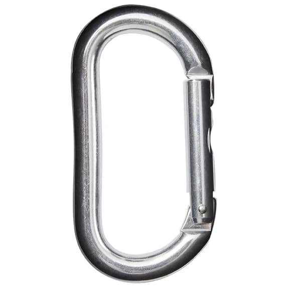 Карабинер с щифт Kong Oval Alu Snapgate carabiner - Silver