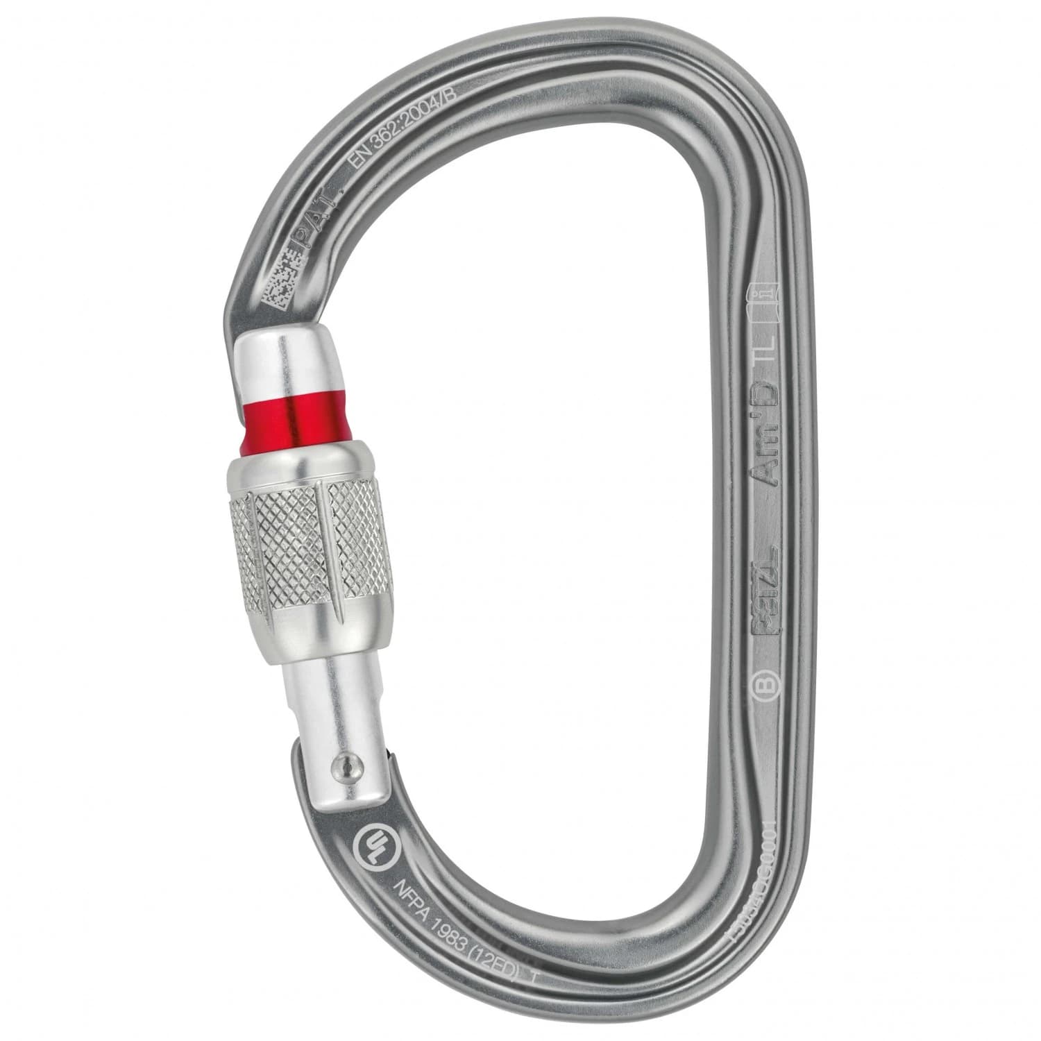 Винтов карабинер Petzl Am'D Screw-Lock Screwgate carabiner - Grey