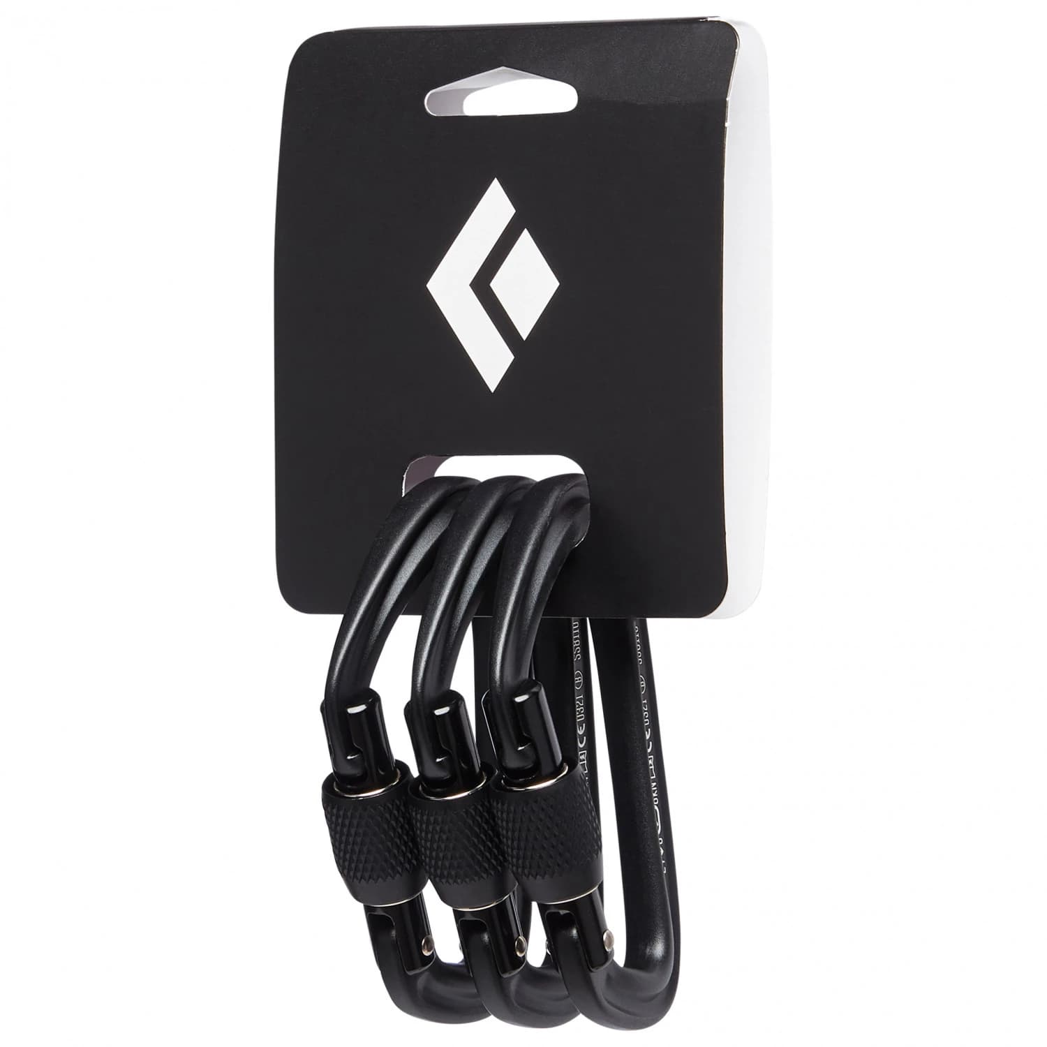 Винтов карабинер Black diamond Hotforge Screwgate 3 Pack Screwgate carabiner - Black