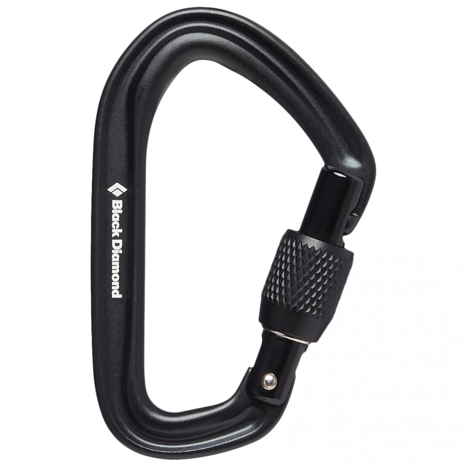 Винтов карабинер Black diamond Hotforge Screwgate Carabiner - Black