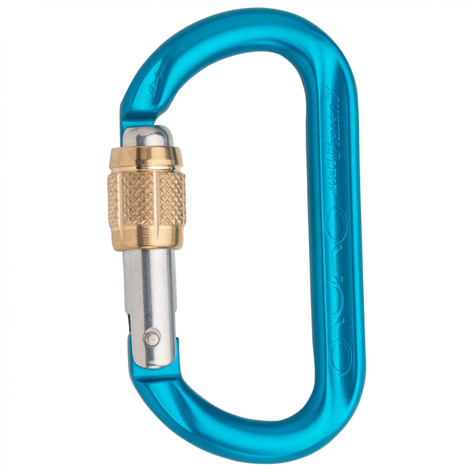 Винтов карабинер Austrialpin Ovalo GI Aluminium Screwdriver Screwgate carabiner - Azure Anodized