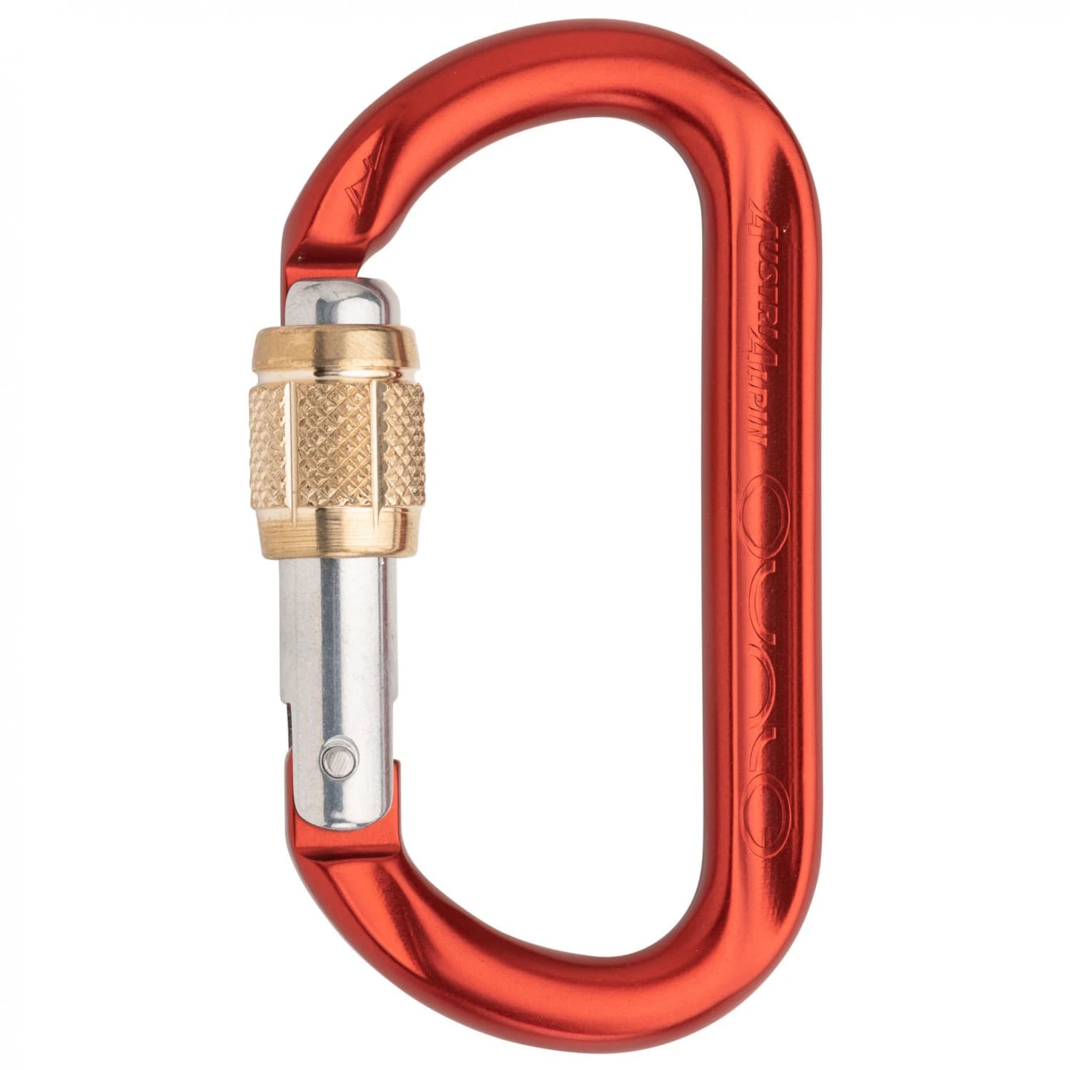 Винтов карабинер Austrialpin Ovalo GI Aluminium Screwdriver Screwgate carabiner - Red Anodized