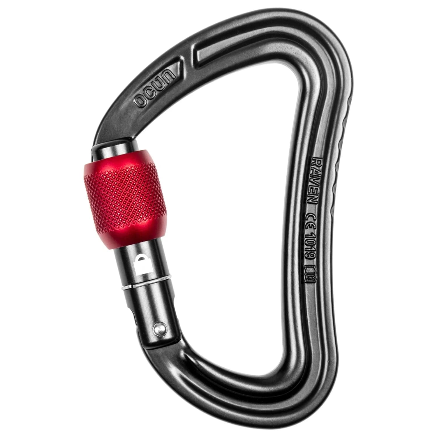 Винтов карабинер Ocun Raven Screw Screwgate carabiner - Anthracite