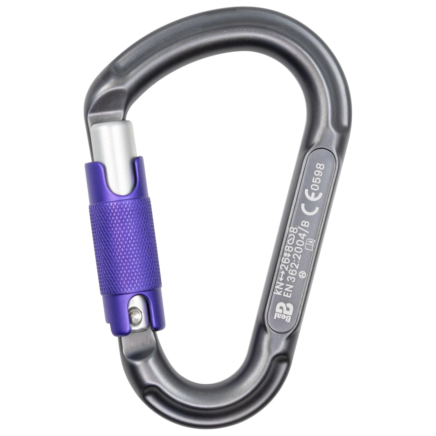 HMS карабинер Beal Be Lock 3-Matic Screwgate carabiner - Matt Grey