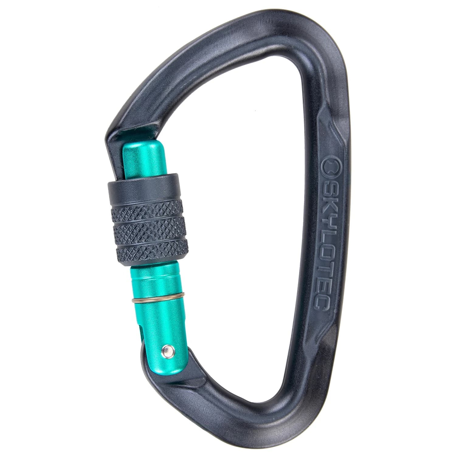 Винтов карабинер Skylotec Lime SG Screwgate carabiner - Anthracite / Aquamarine