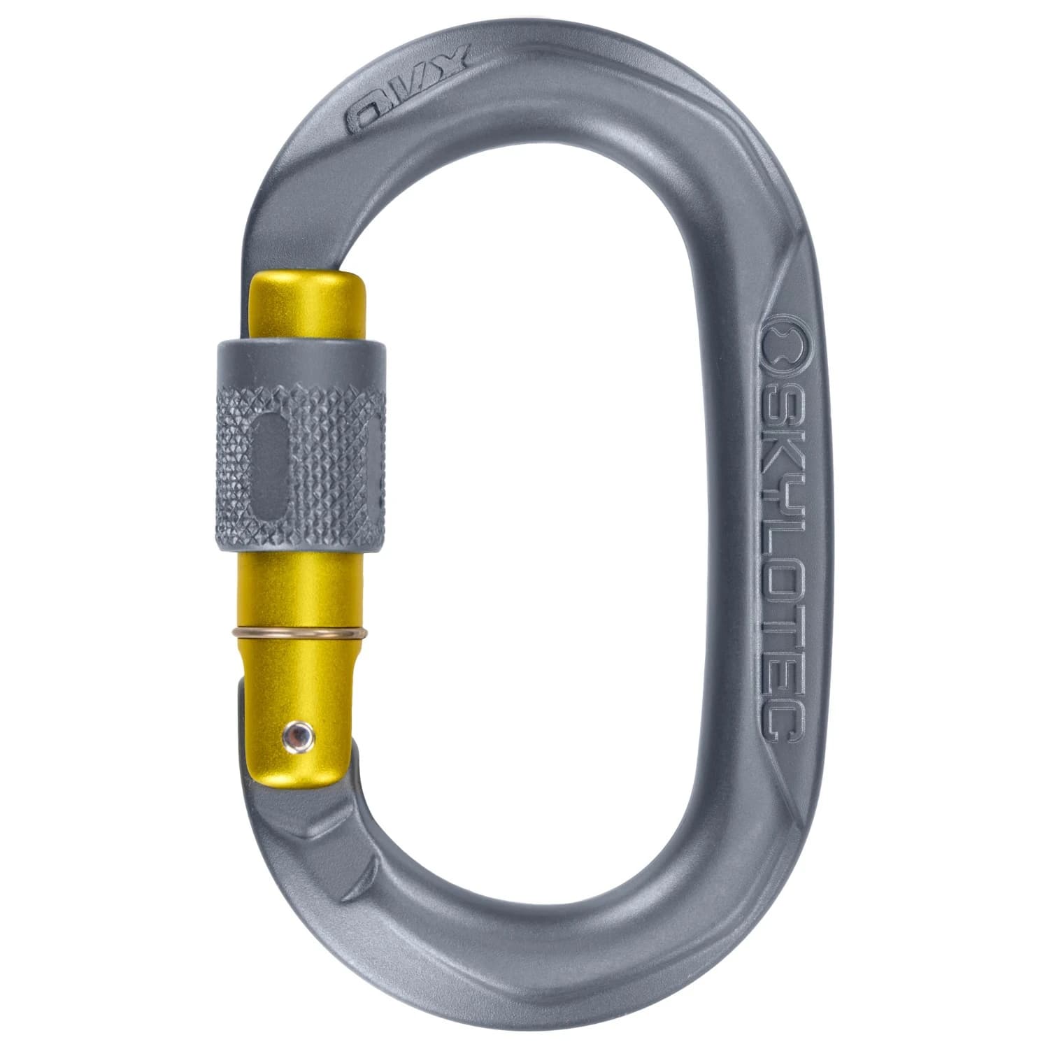 Винтов карабинер Skylotec Ovx SG Screwgate carabiner - Anthracite / Mustard