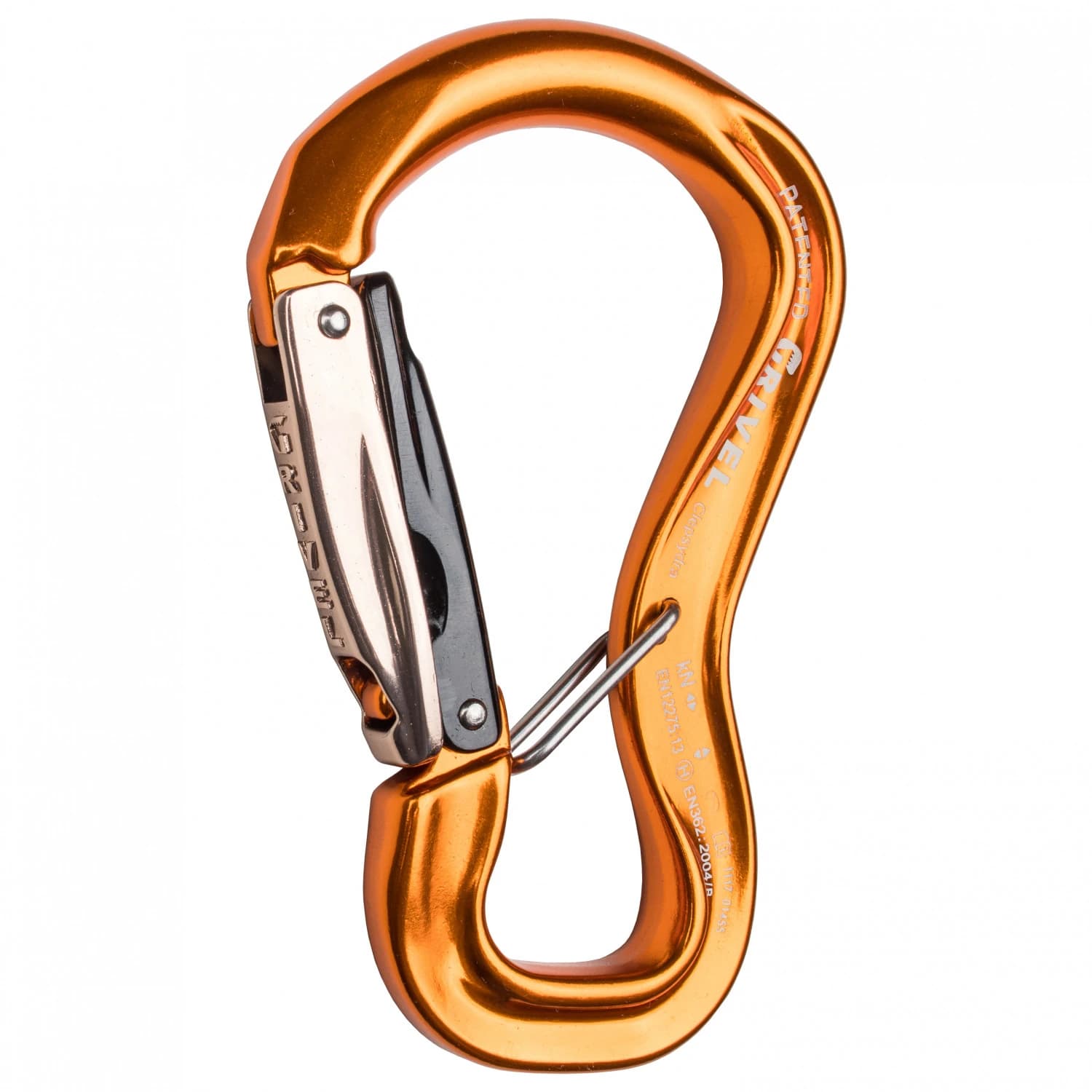 Заключващ се карабинер Grivel Clepsydra K10G Locking carabiner - Bronze / Silver