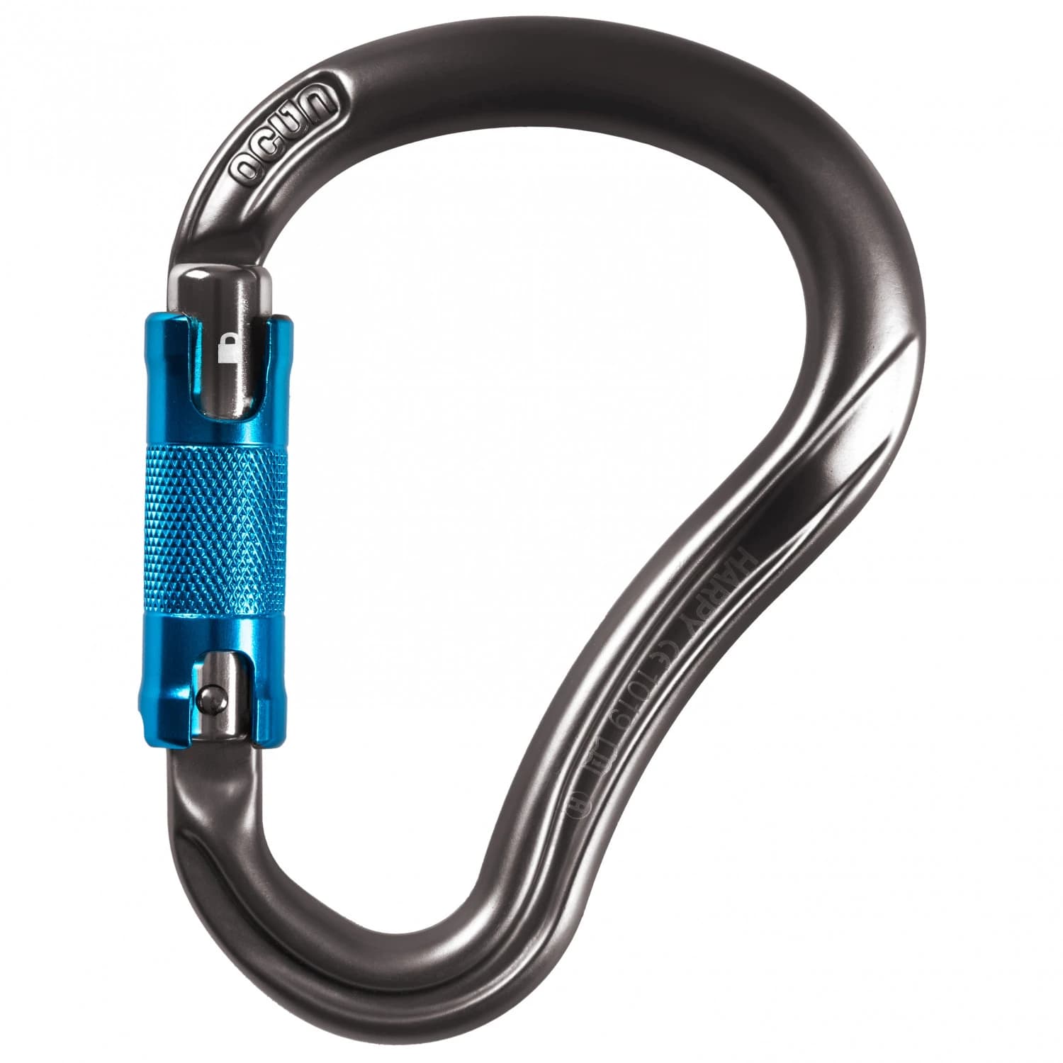 HMS карабинер Ocun Harpy HMS Tripple HMS carabiner - Anthracite / Blue