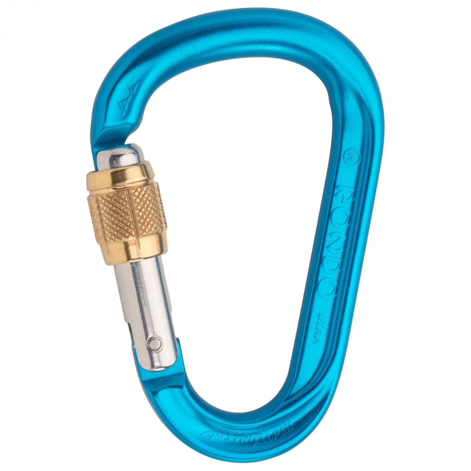 HMS карабинер Austrialpin HMS Rondo Aluminium Screwdriver 23 kN HMS carabiner - Azure Anodized