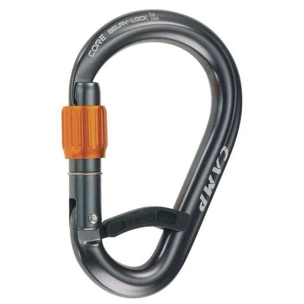 HMS карабинер C.A.M.P. Core Belay Lock Gun Metal HMS carabiner - Gun Metal