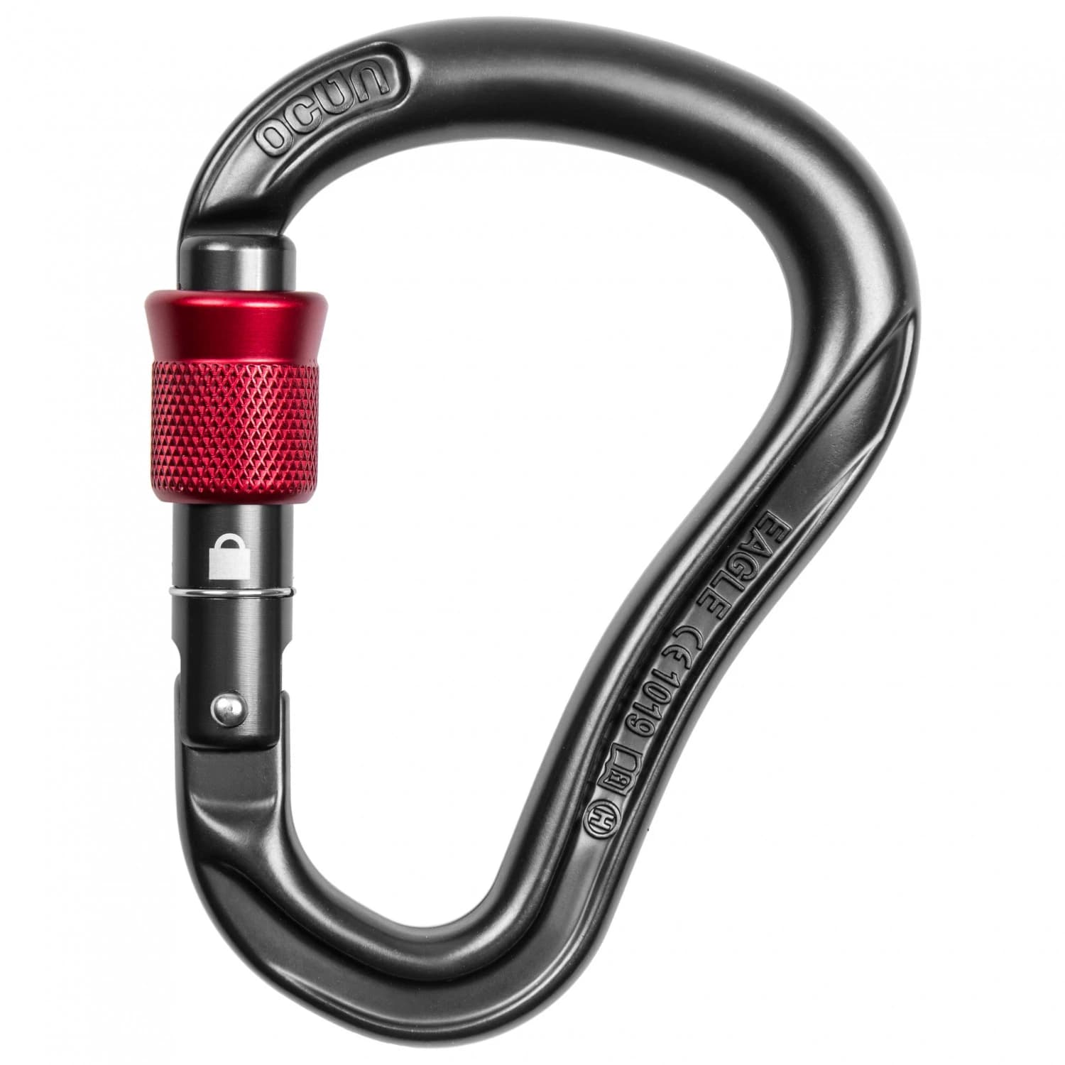 HMS карабинер Ocun Eagle HMS Screw HMS carabiner - Anthracite / Red