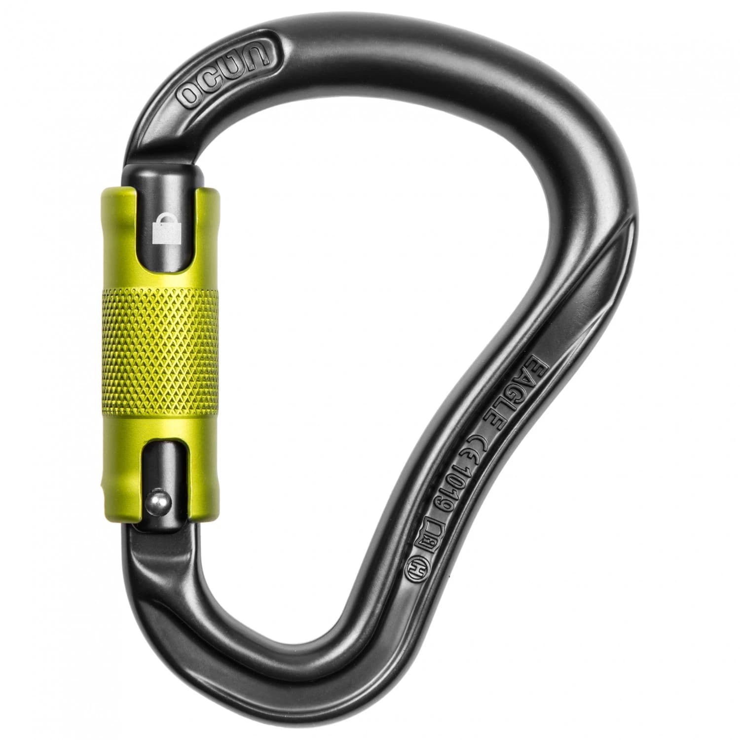 HMS карабинер Ocun Eagle HMS Twist HMS carabiner - Anthracite / Green