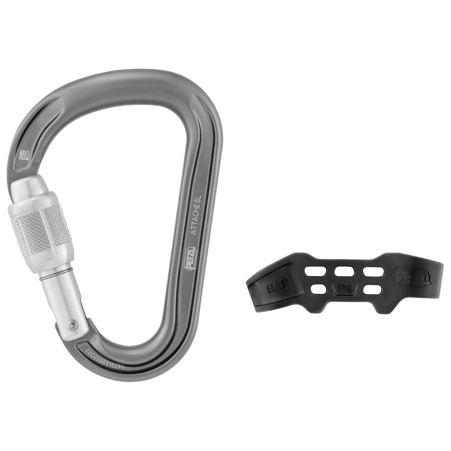 HMS карабинер Petzl Attache Bar HMS carabiner - Grey