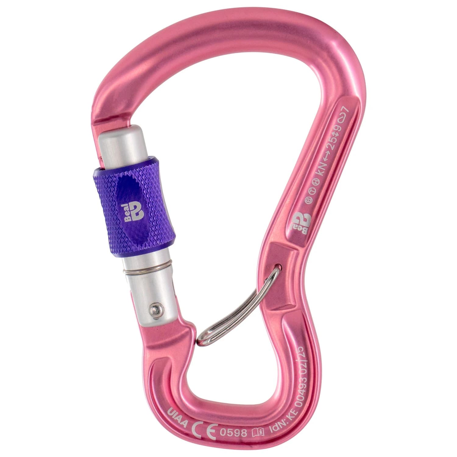 HMS карабинер Beal Orient Express Screw HMS carabiner - Fuchsia