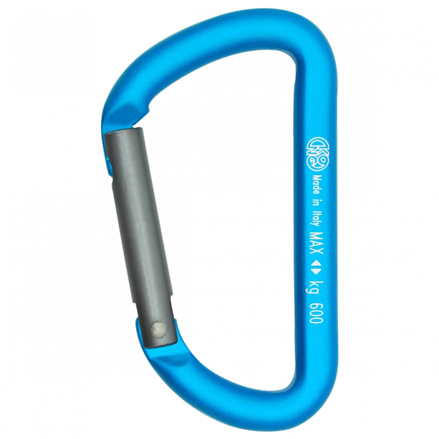 Карабинер за екипировка Kong Mini D Gear carabiner - Cyan / Grey