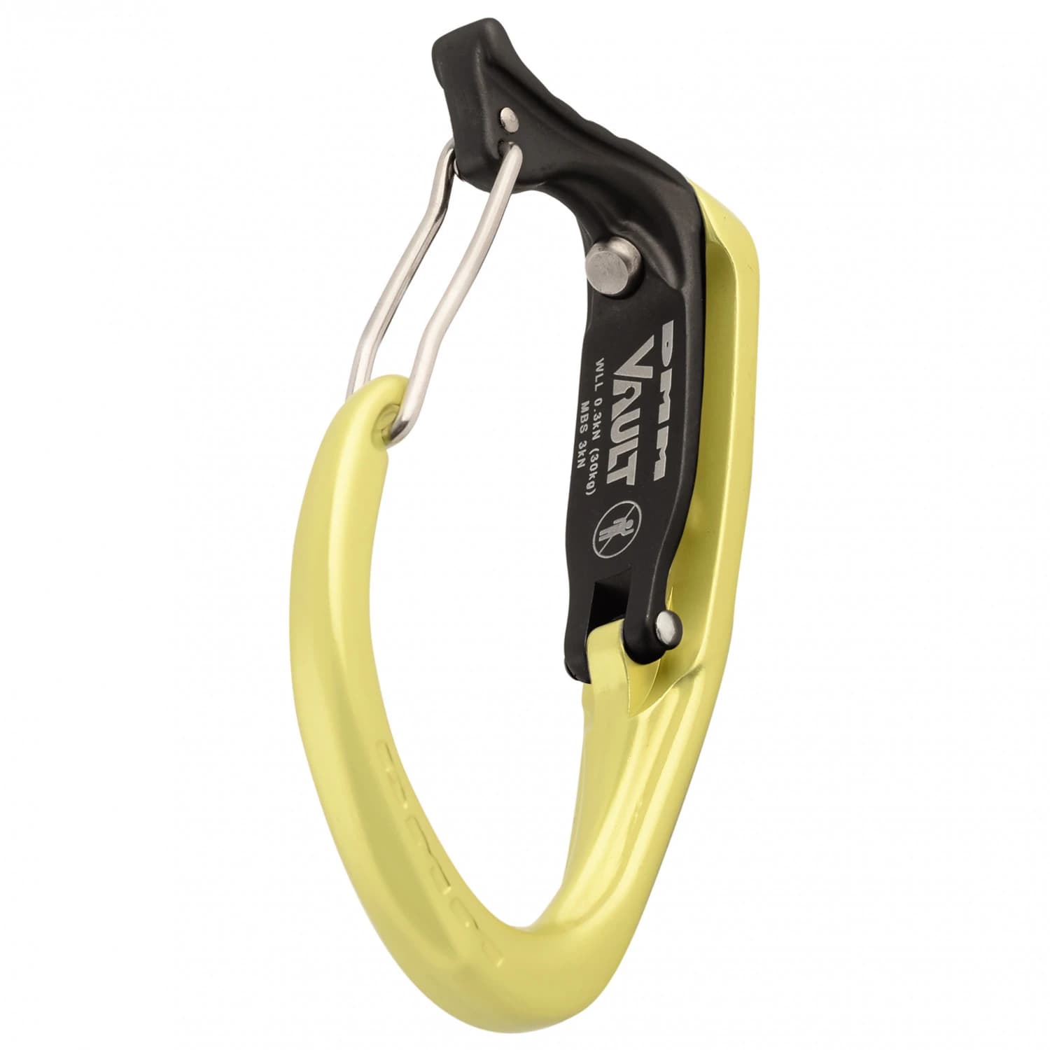 Карабинер за екипировка Dmm Vault Wire Gear carabiner - Lime