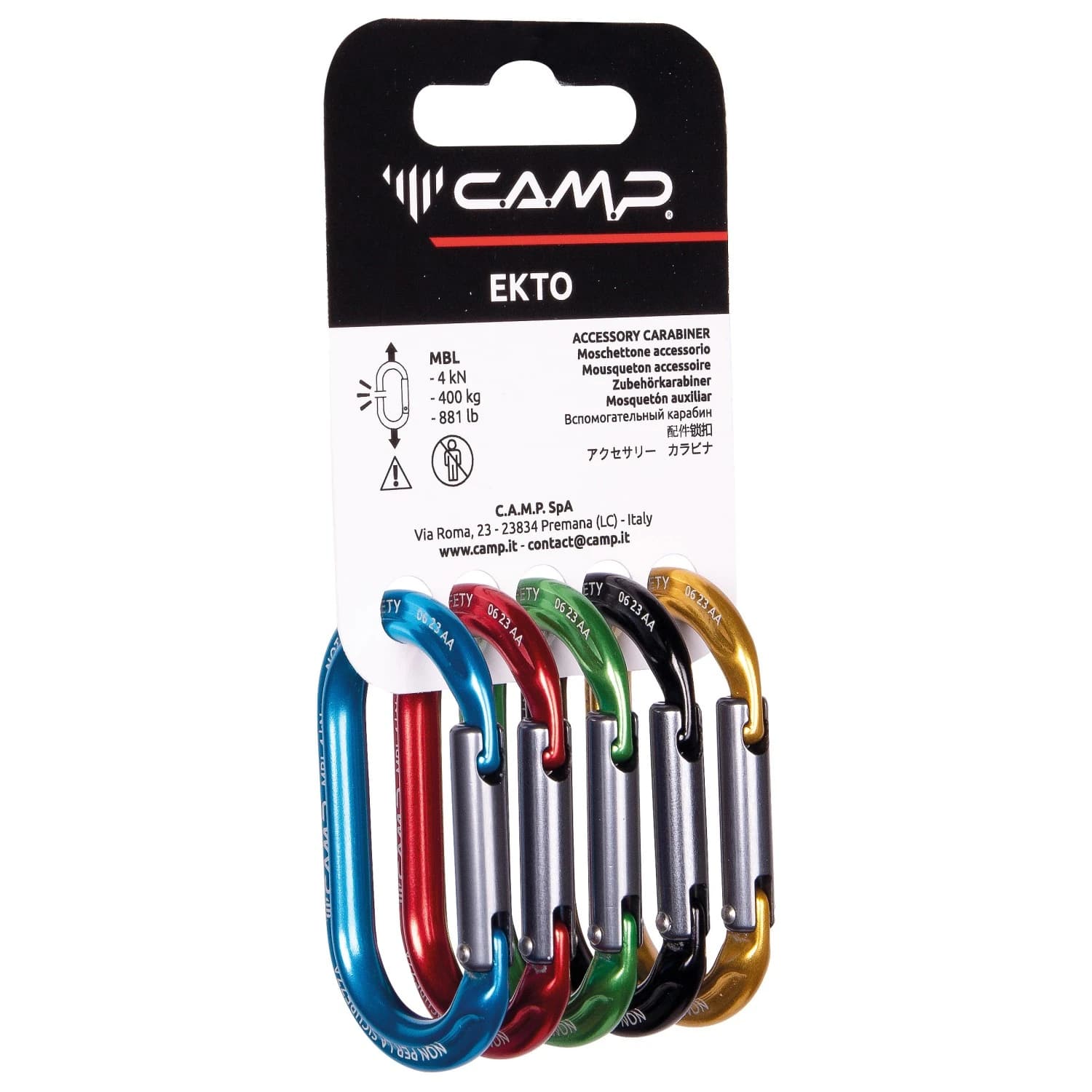 Карабинер за екипировка C.A.M.P. Rack Pack Ekto Gear carabiner - Assorted