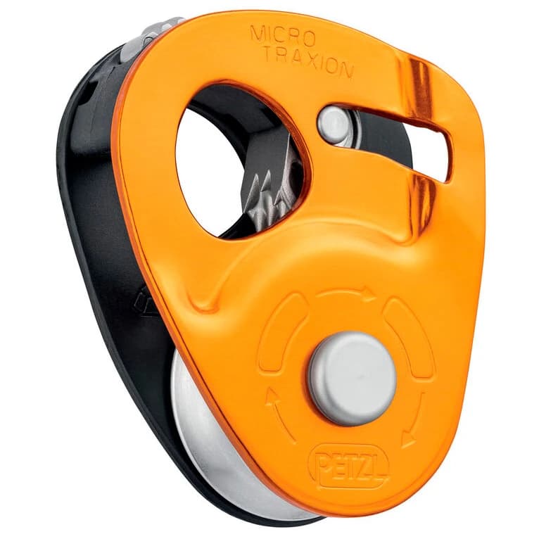 Въжена макара Petzl Micro Traxion Rope pulley - Orange / Black
