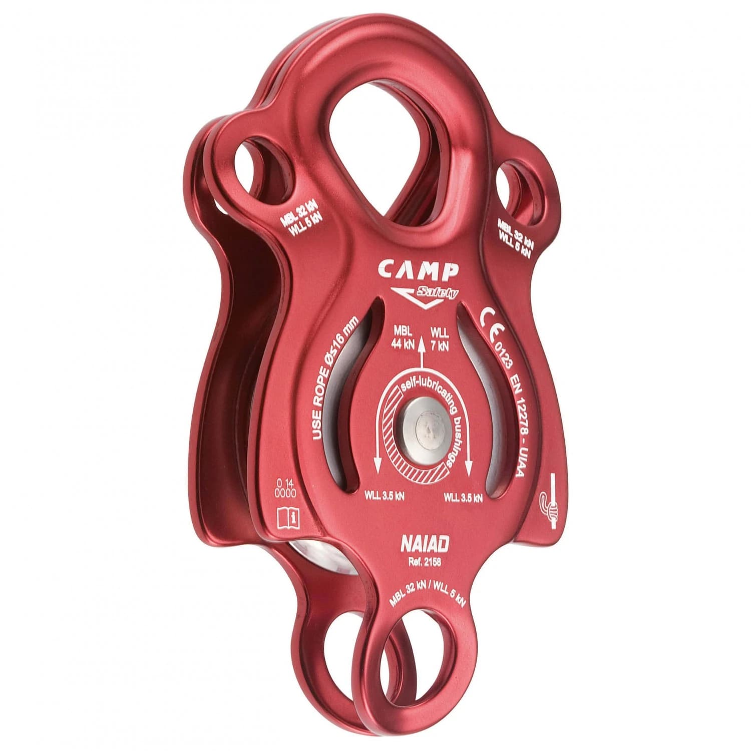 Въжена макара C.A.M.P. Naiad Rope pulley - Red