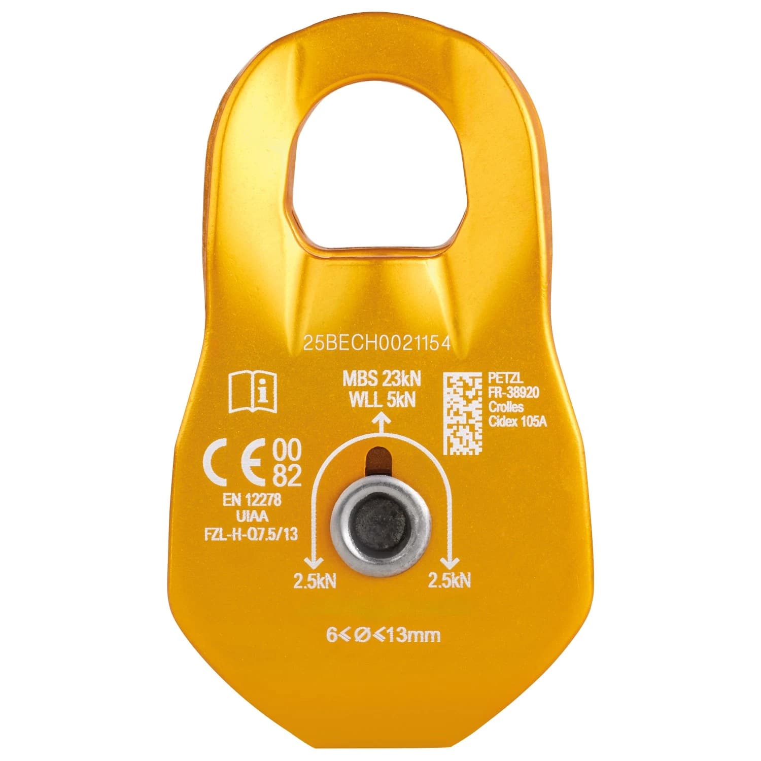 Въжена макара Petzl Fixe Rope pulley - Orange