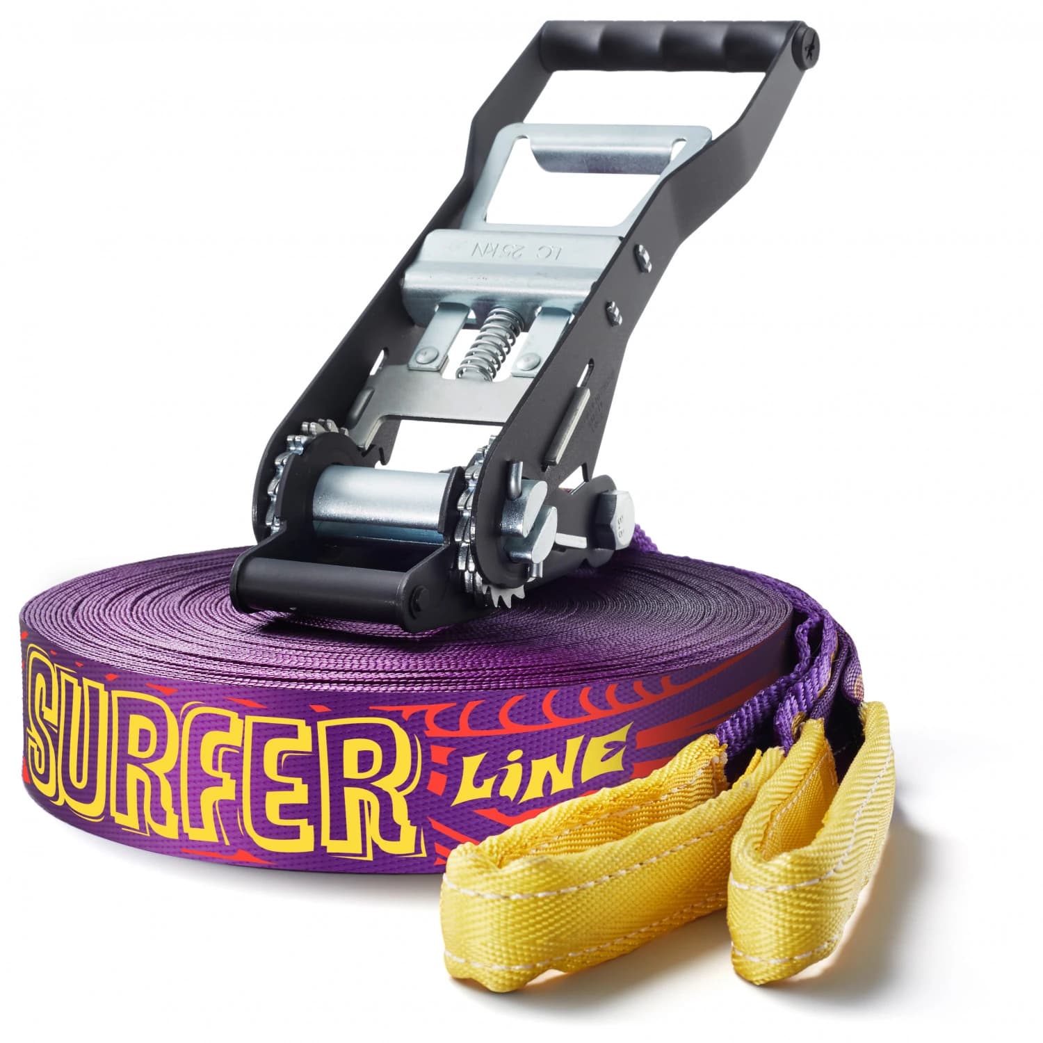 Slackline комплект Gibbon slacklines Surferline Treewear Set - Purple
