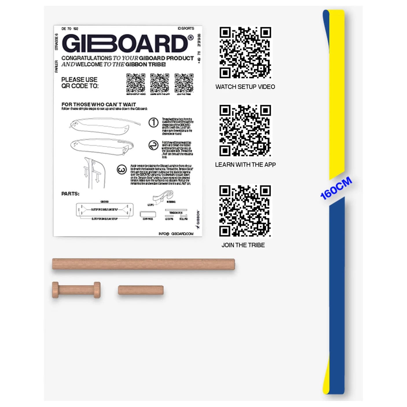 Slackline част Gibbon slacklines Giboard Line Slacklining - Flow