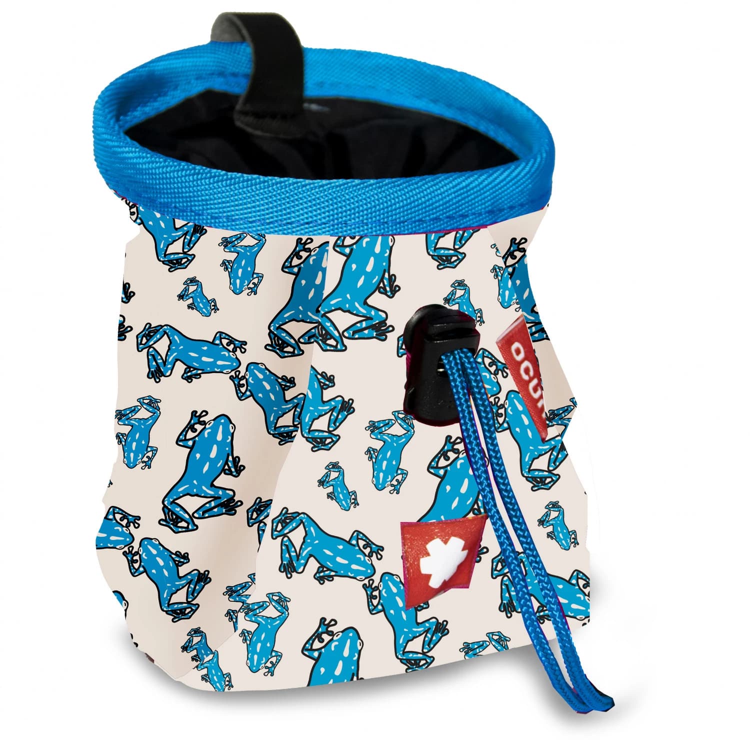 Детска торбичка за магнезий Ocun Lucky Kid + Belt Chalk bag - Frog Blue