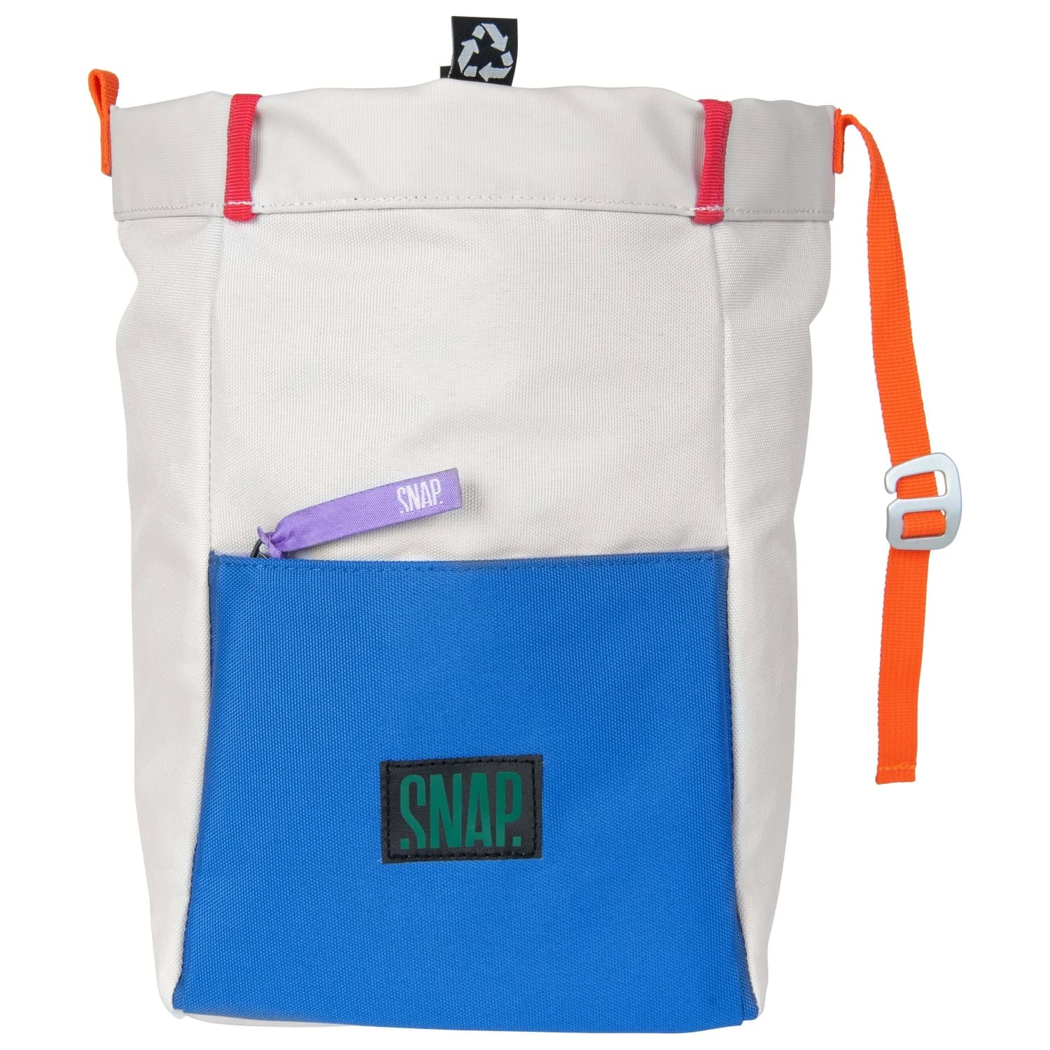 Торбичка за магнезий Snap Big Chalk Fleece Bag Chalk bag - Chalk / Deep Water
