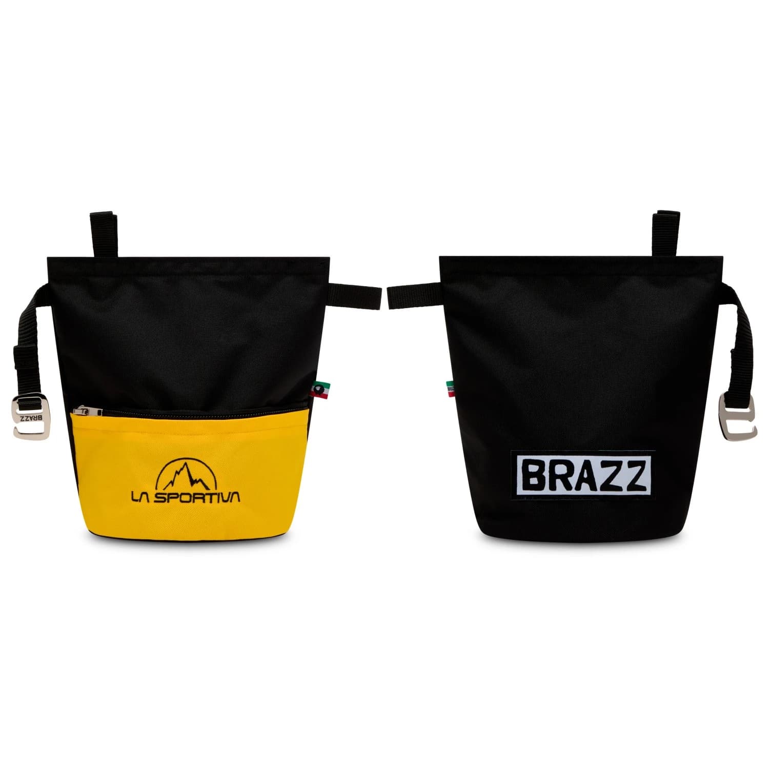 Торбичка за магнезий La sportiva Leftover Chalk Bag - Black / Yellow