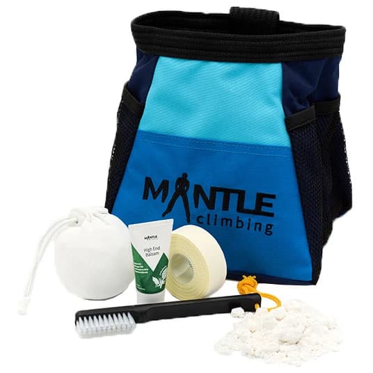 Торбичка за магнезий Mantle Boulder Bag Marine Set Chalk bag - Light Blue / Dark Blue